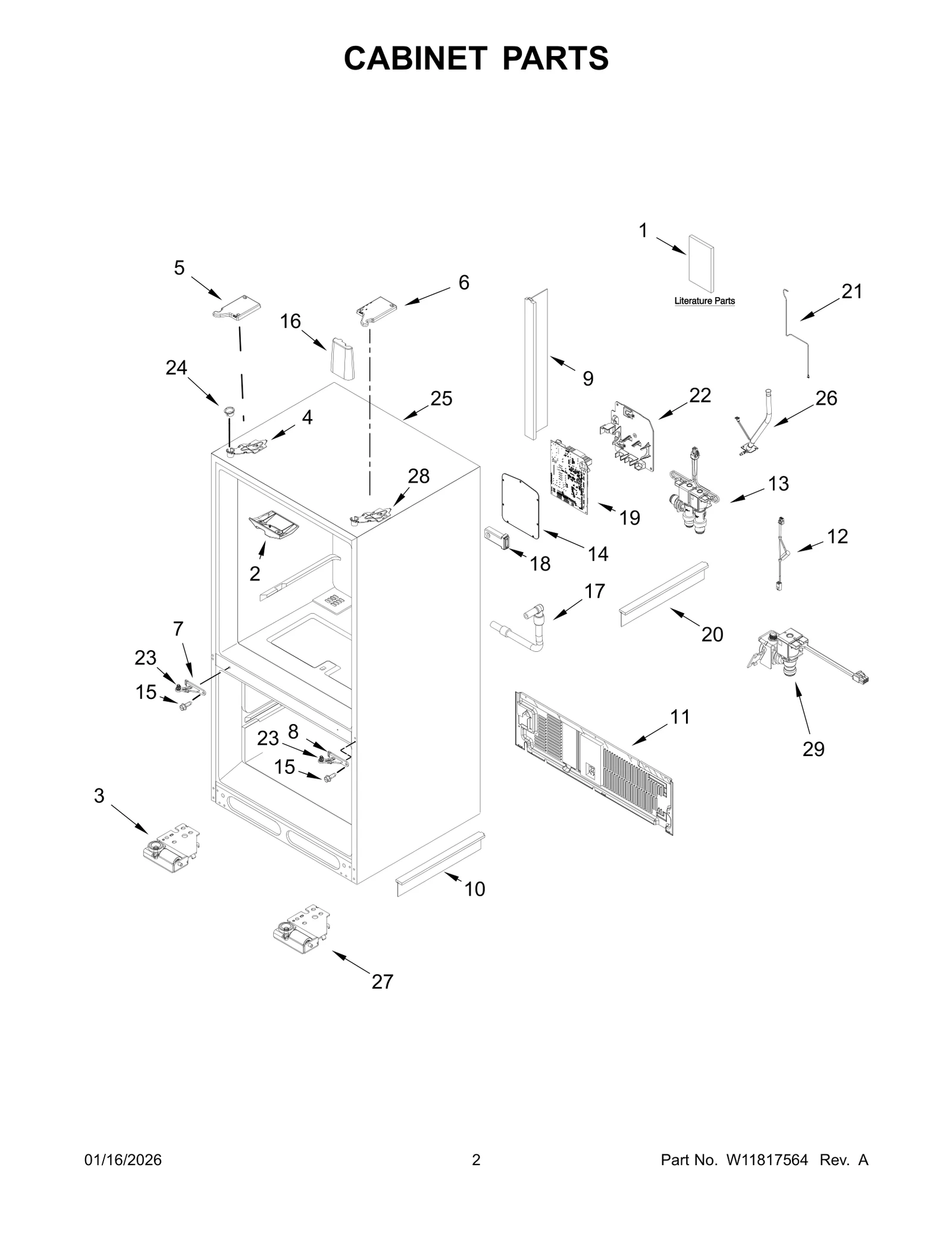 CABINET PARTS