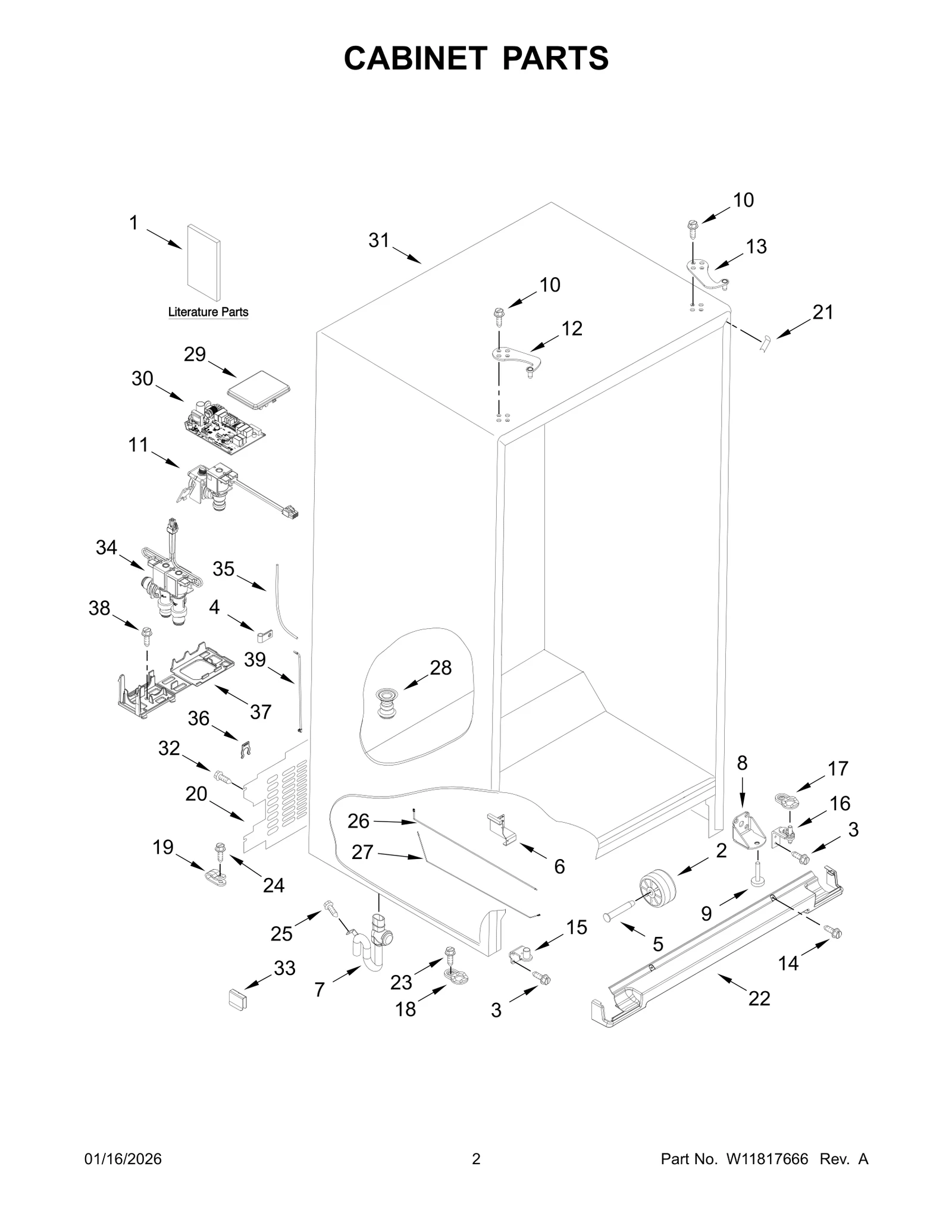 CABINET PARTS