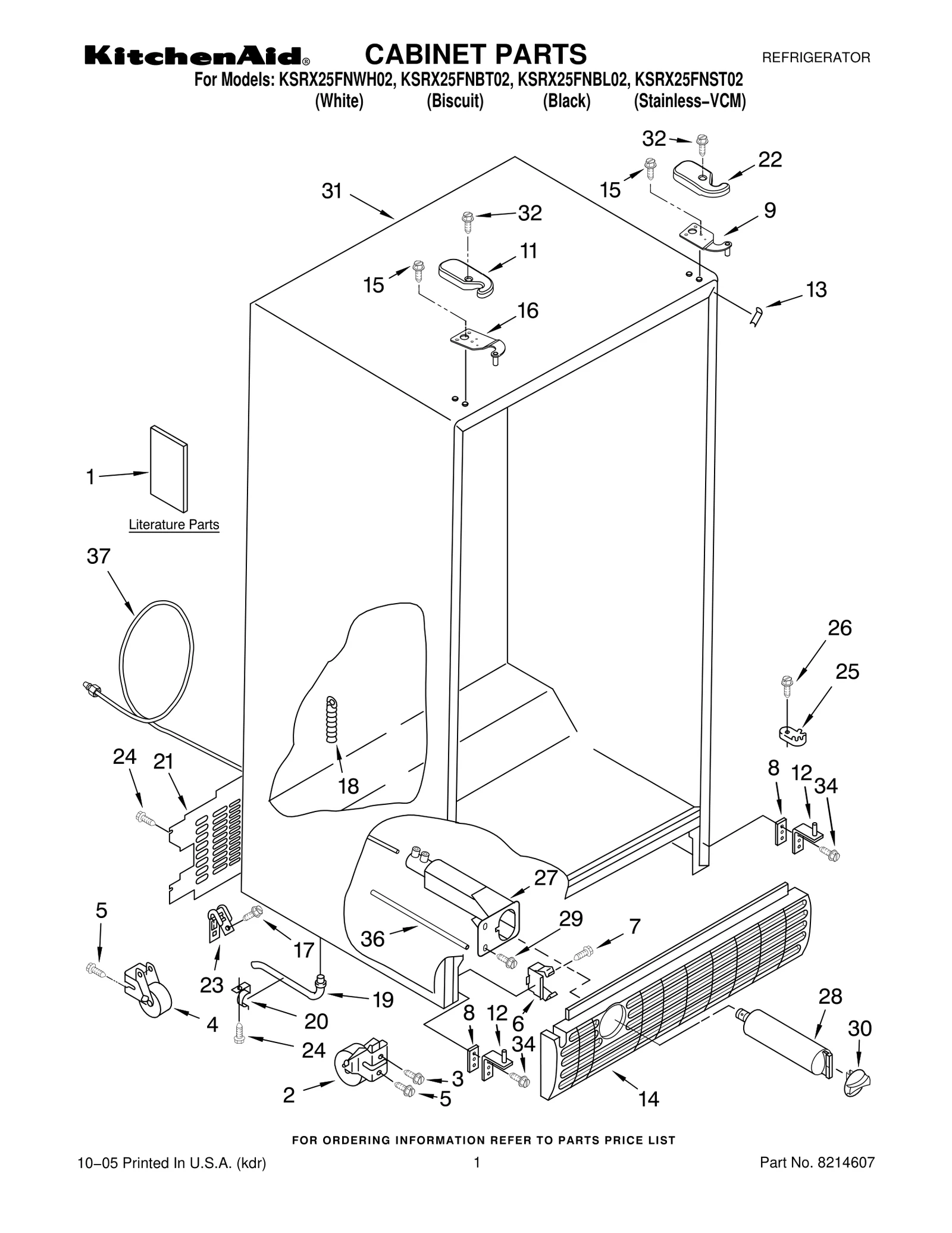 CABINET PARTS