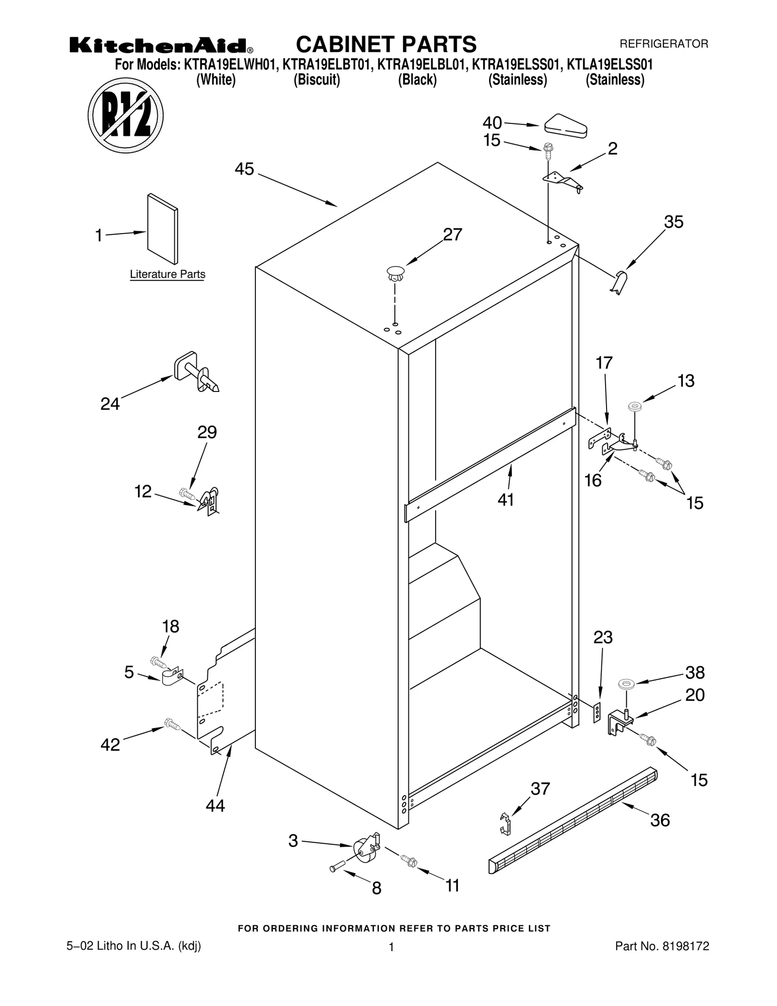 CABINET PARTS