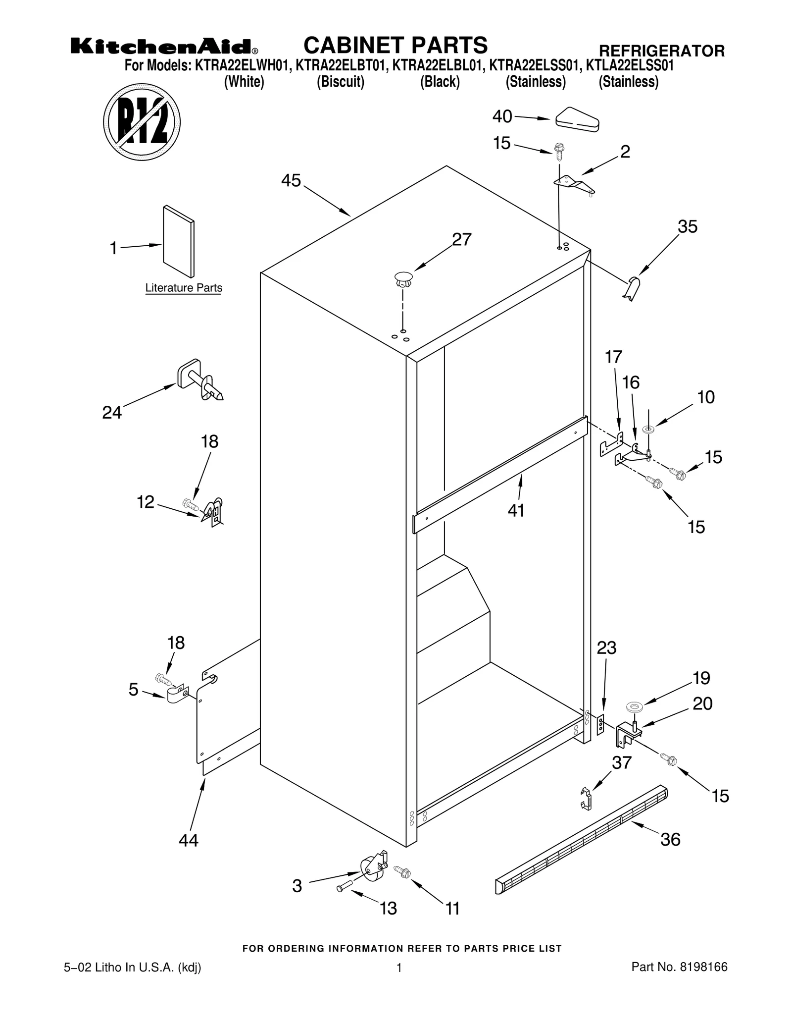 CABINET PARTS