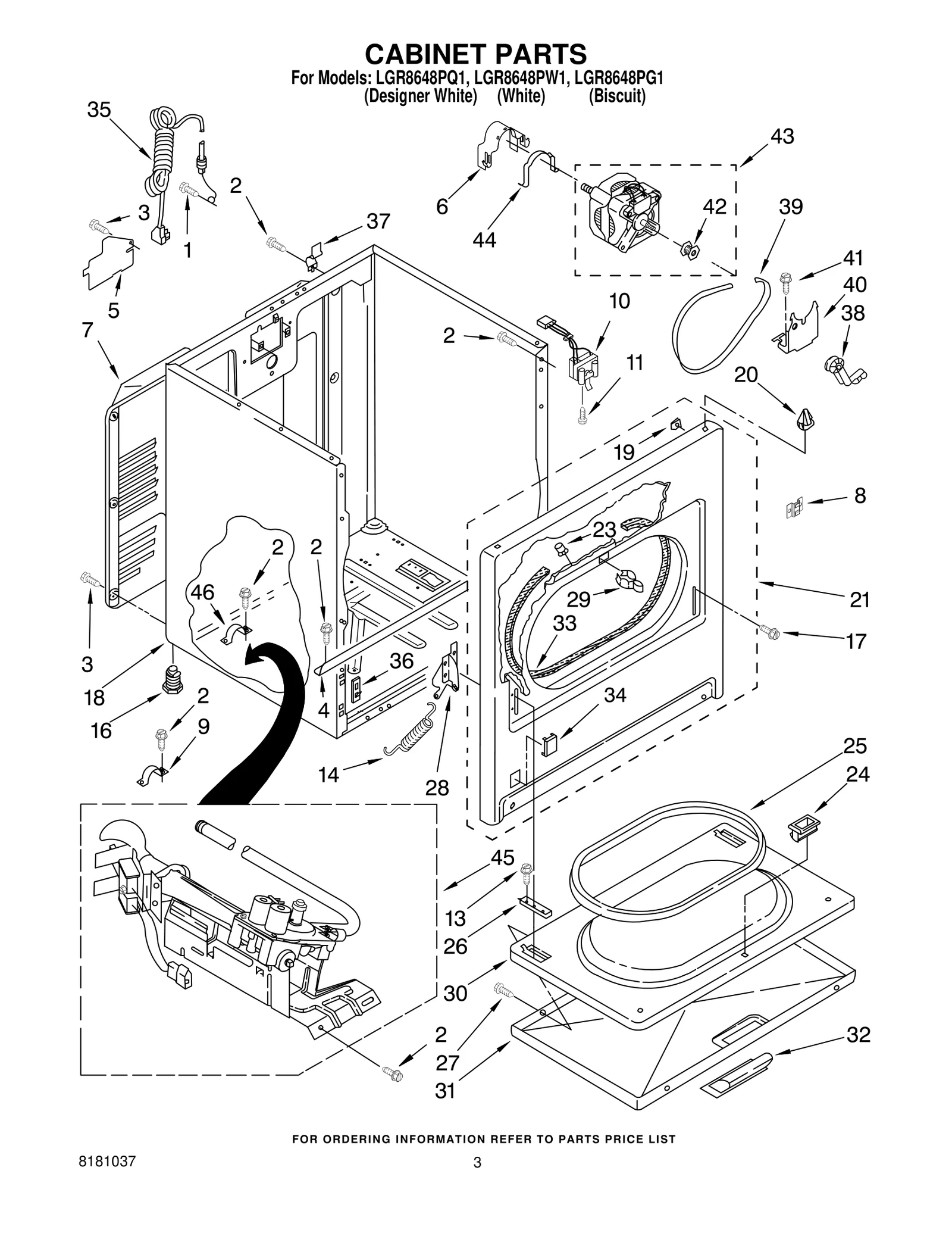CABINET PARTS