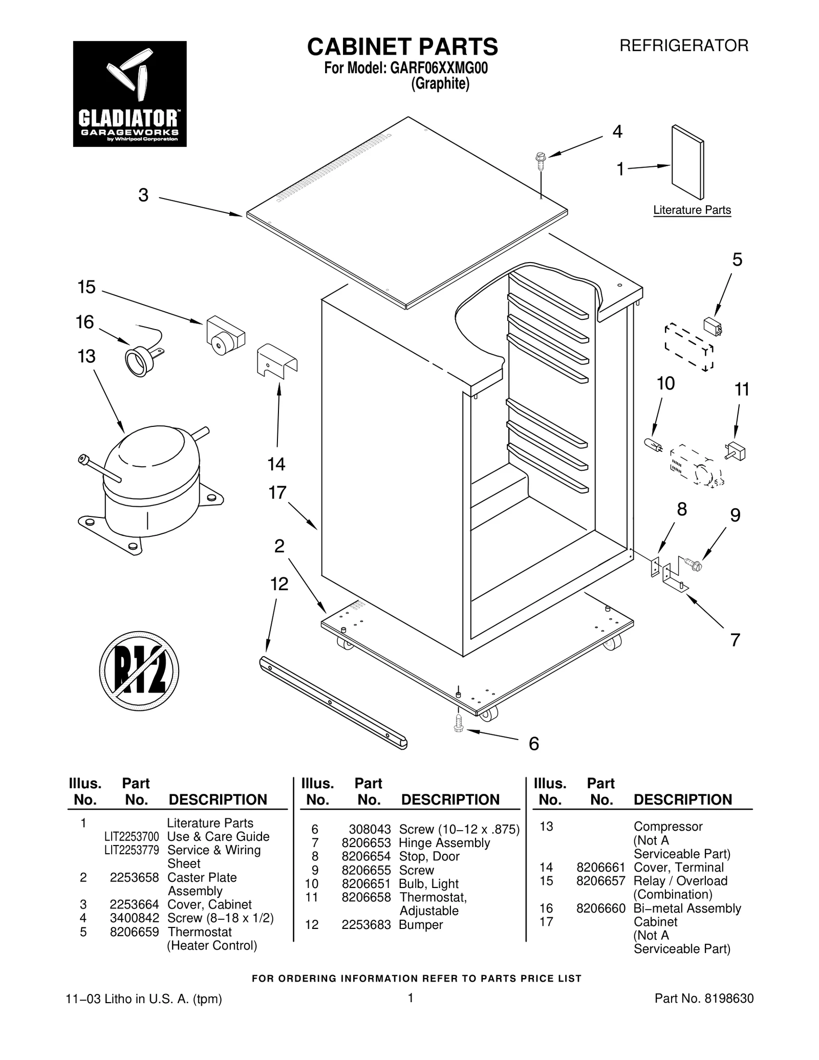 CABINET PARTS