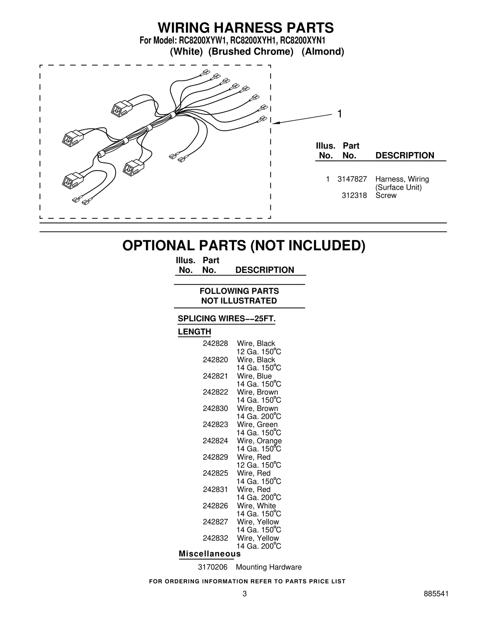 WIRING HARNESS PARTS