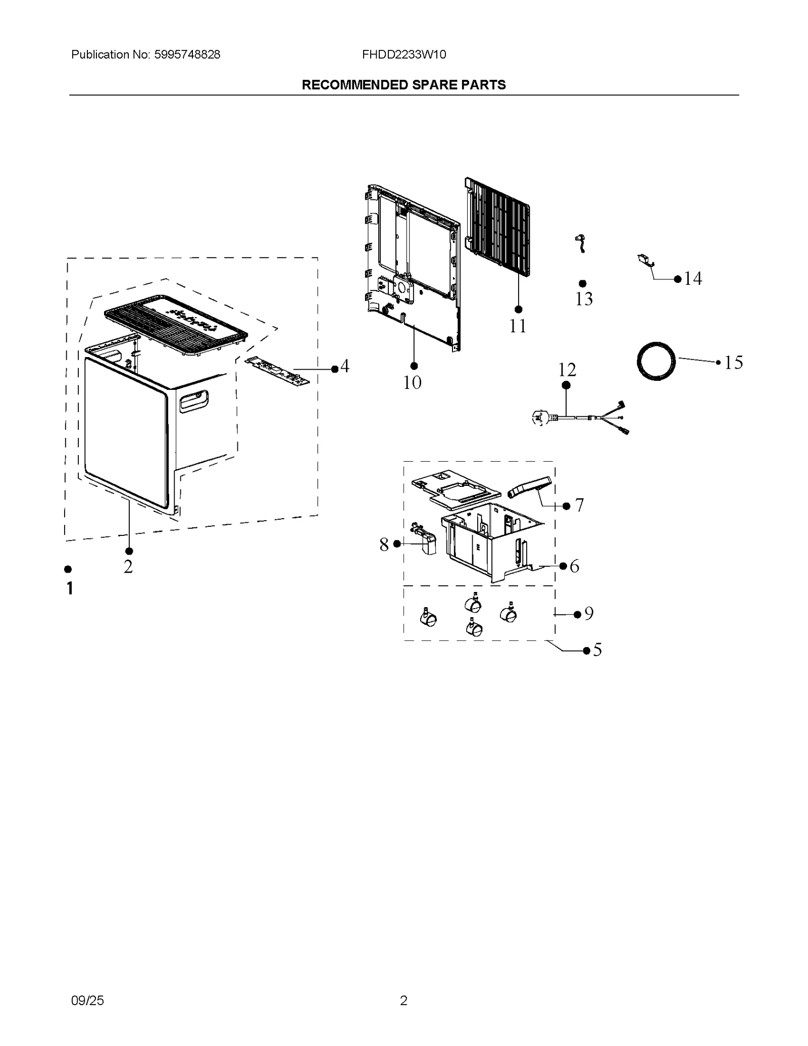 RECOMMENDED SPARE PARTS