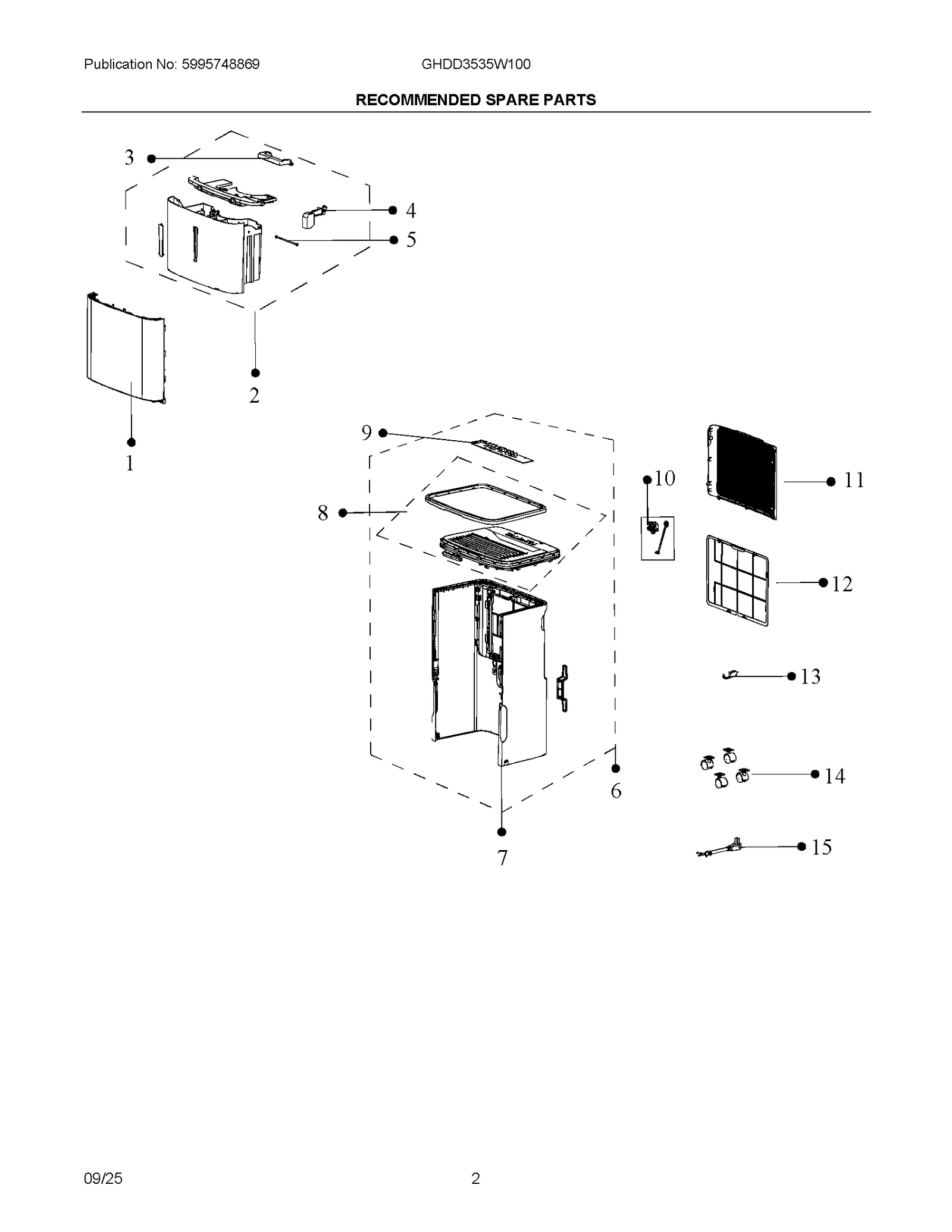 RECOMMENDED SPARE PARTS