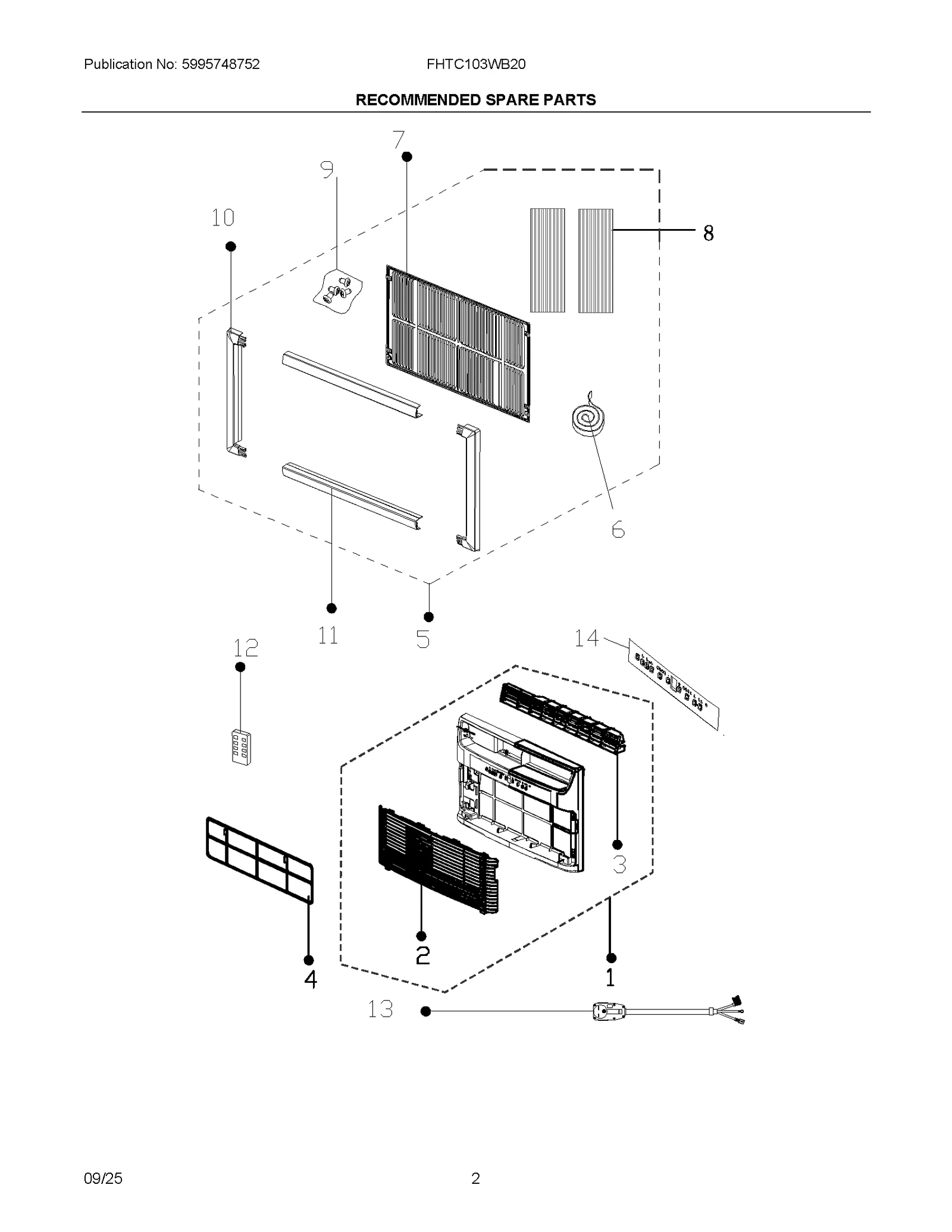 RECOMMENDED SPARE PARTS