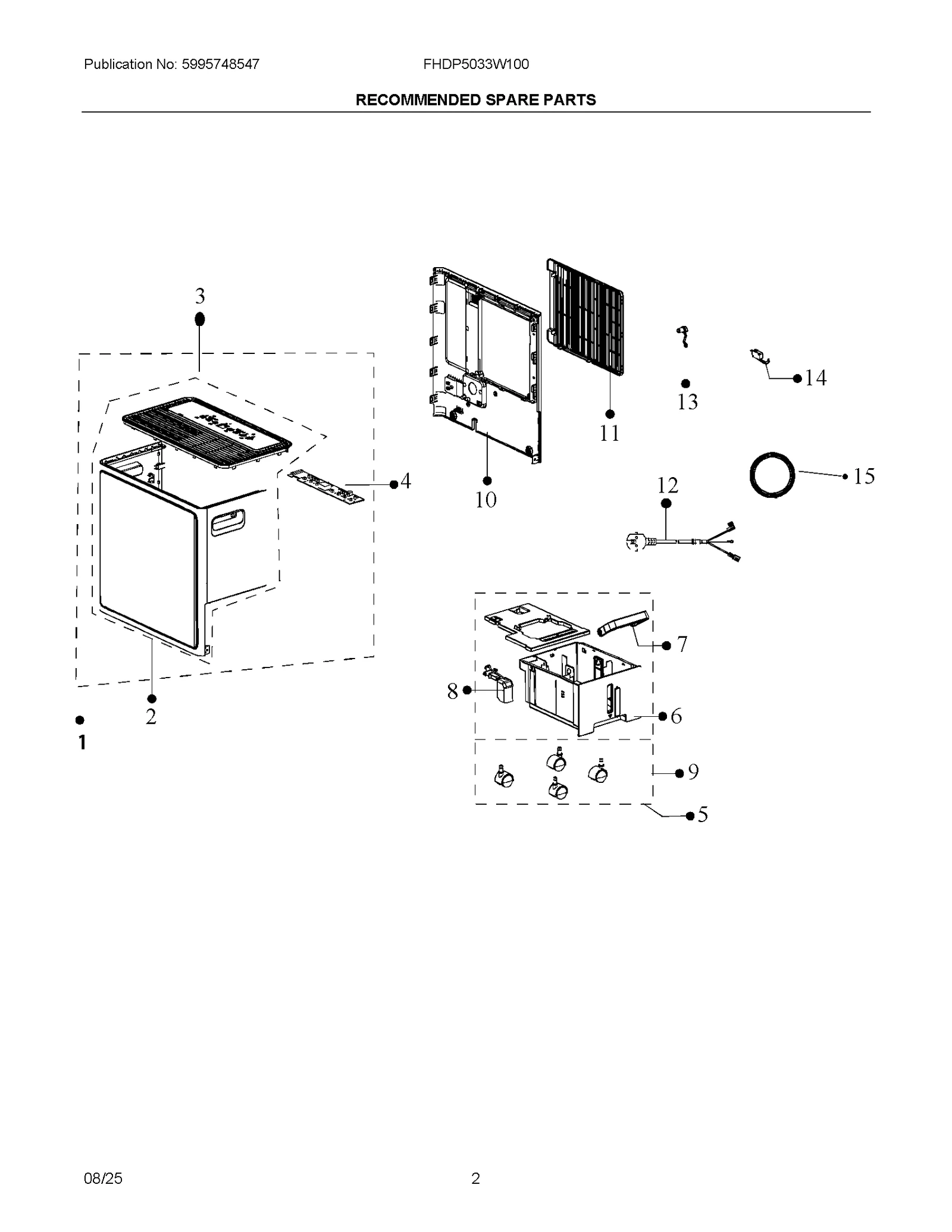 RECOMMENDED SPARE PARTS