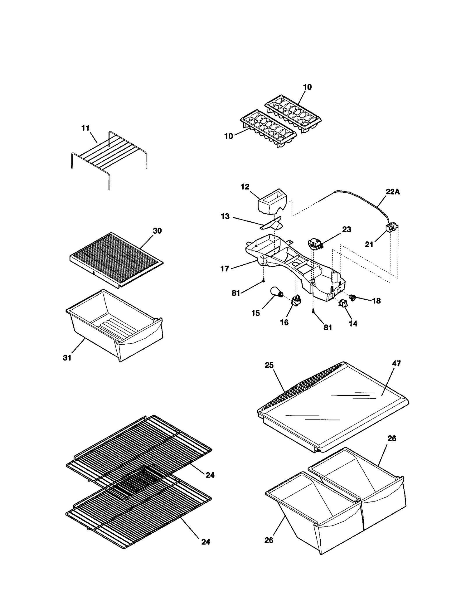 SHELVES