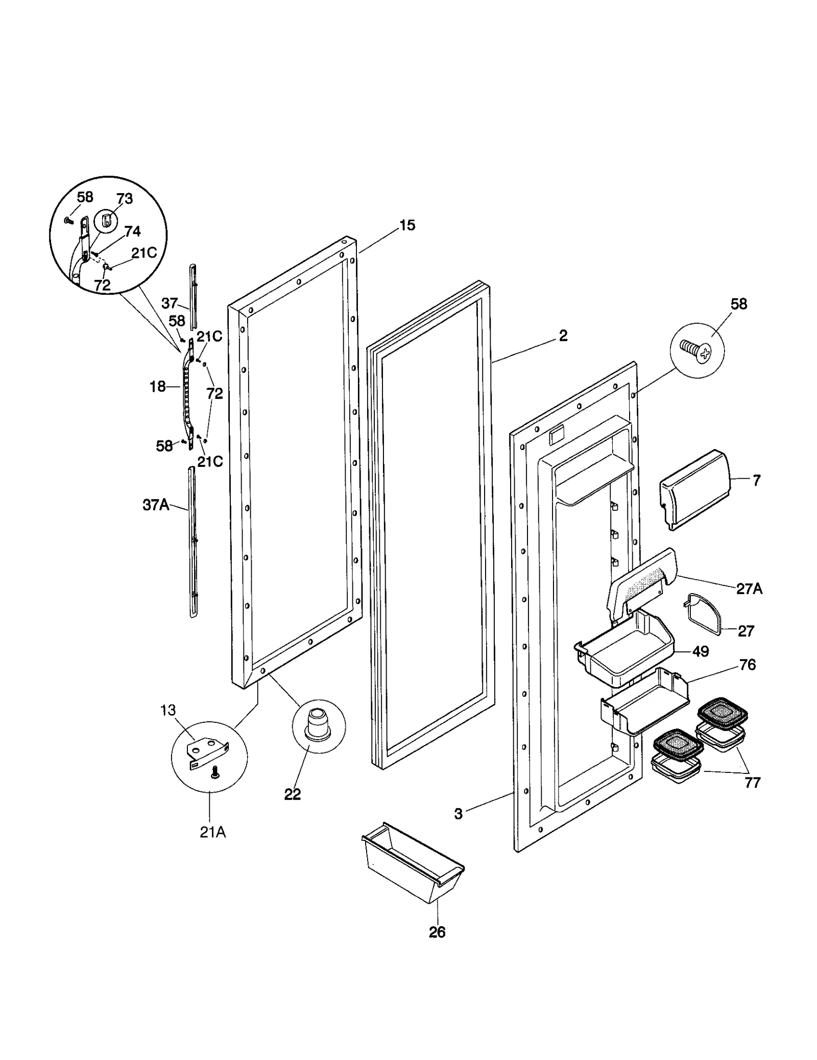 REFRIGERATOR DOOR