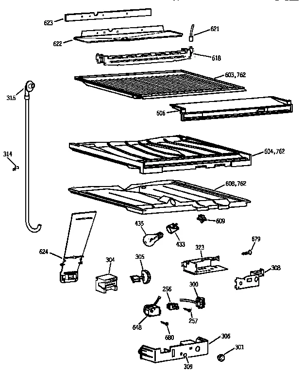 COMPARTMENT SEPARATOR PARTS