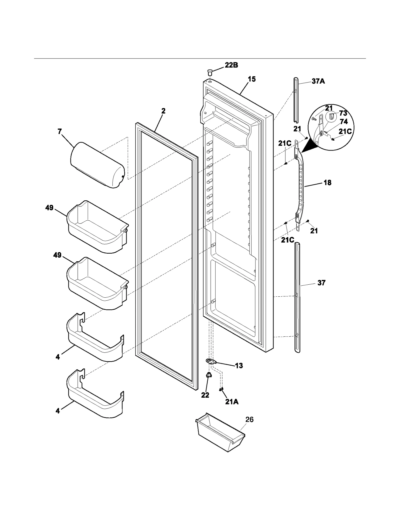 REFRIGERATOR DOOR