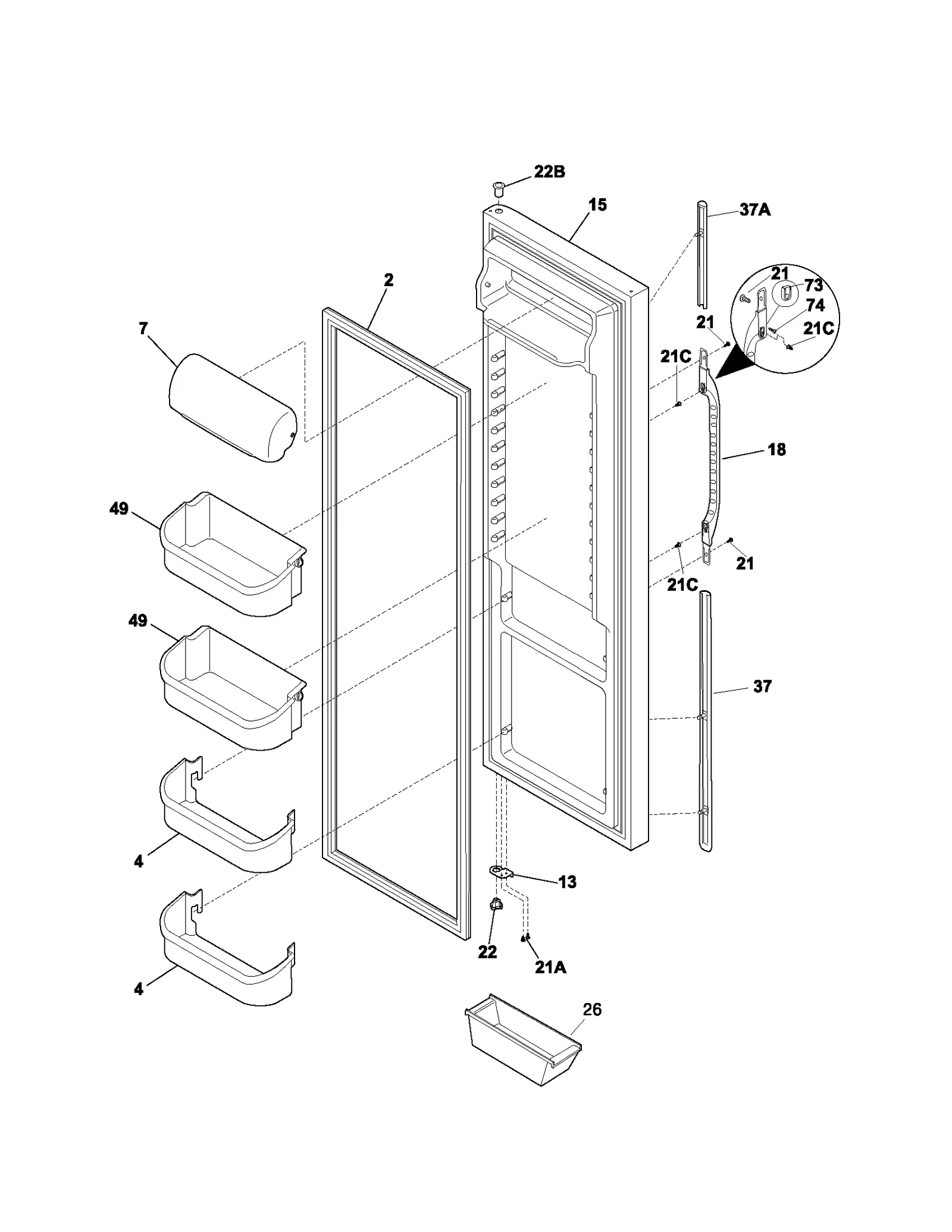 REFRIGERATOR DOOR