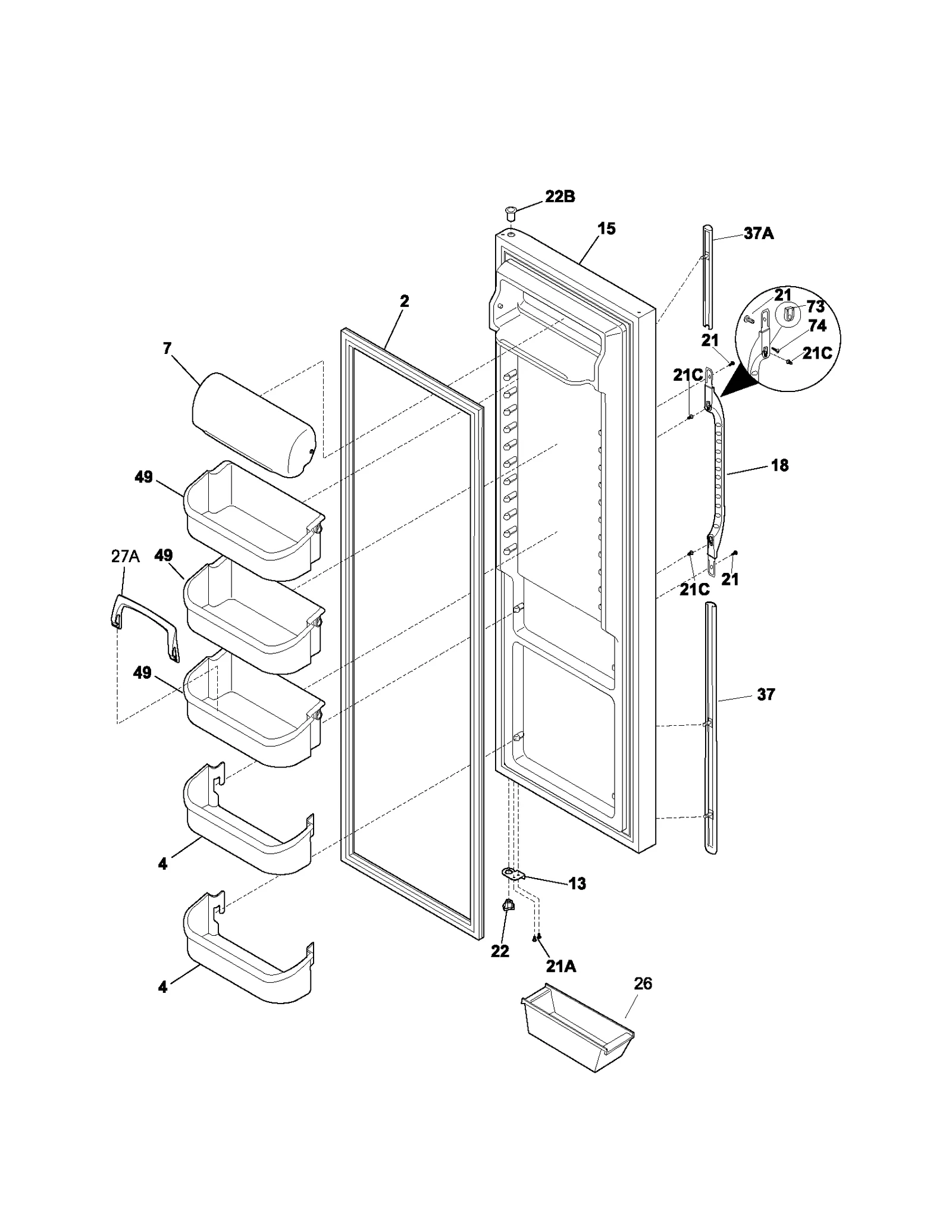 REFRIGERATOR DOOR
