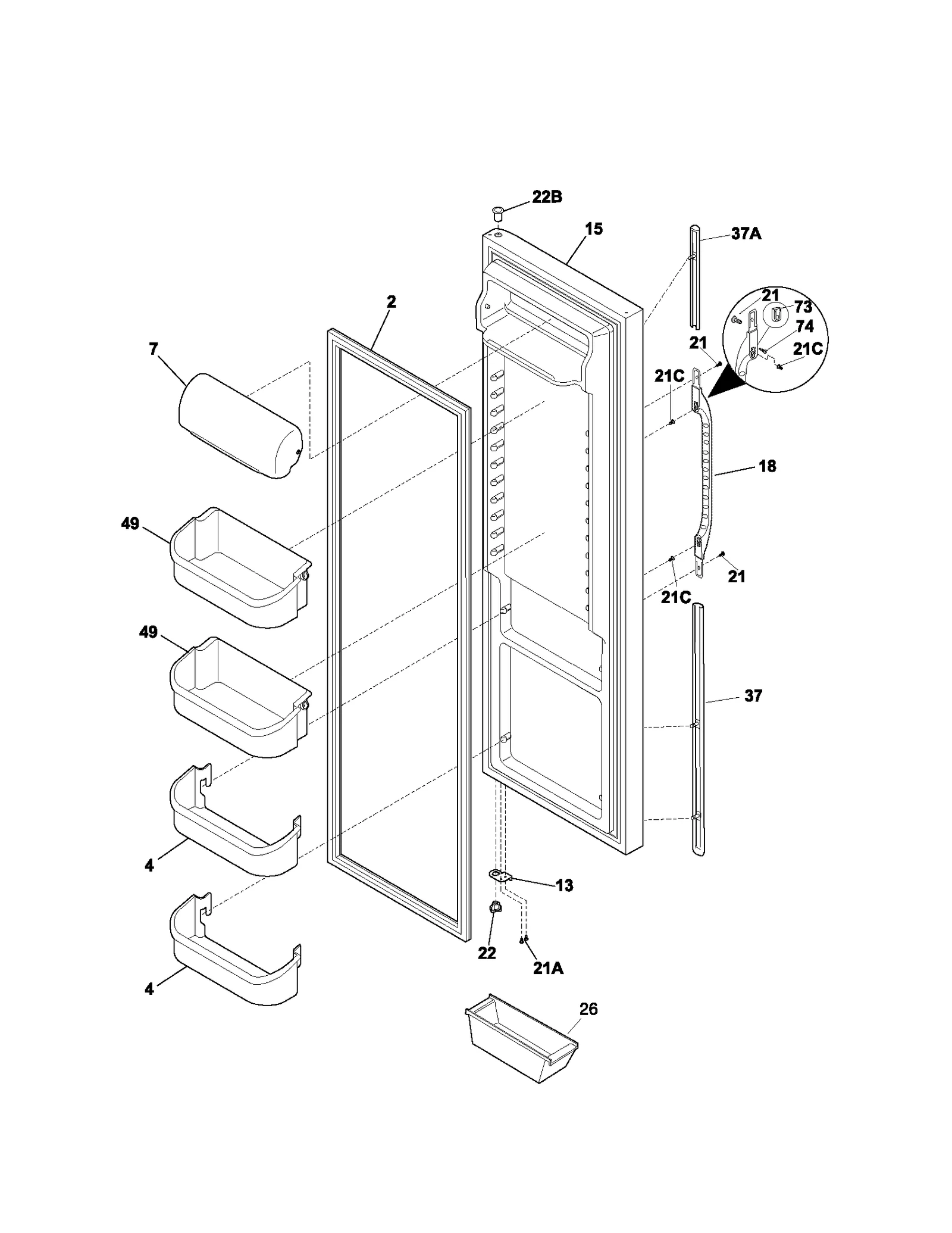 REFRIGERATOR DOOR