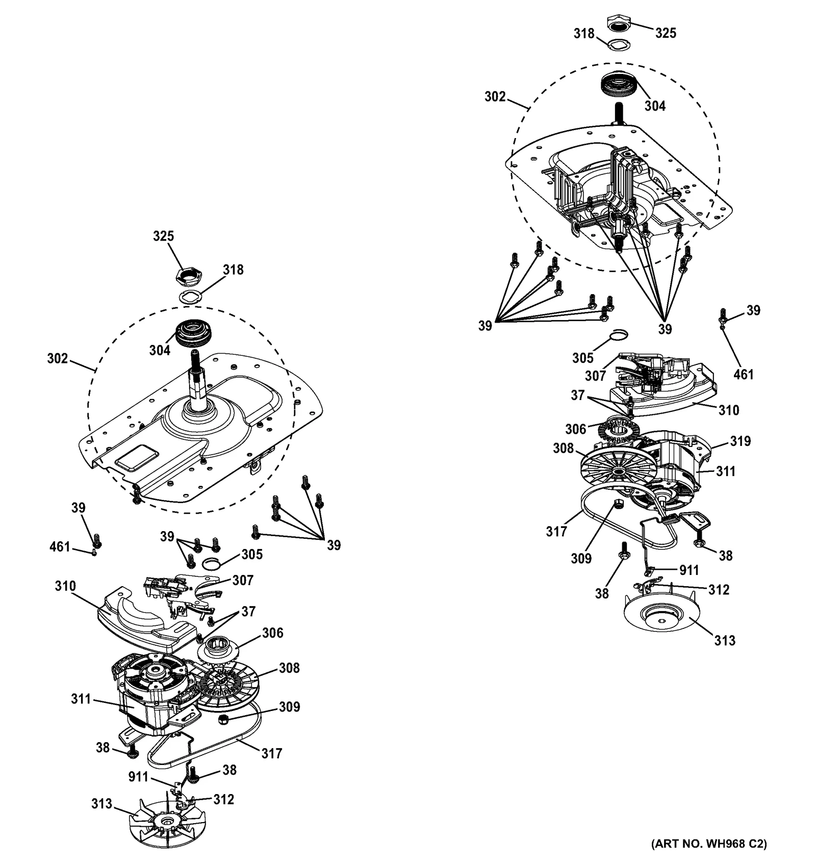 MOTOR & DRIVE ASSEMBLY