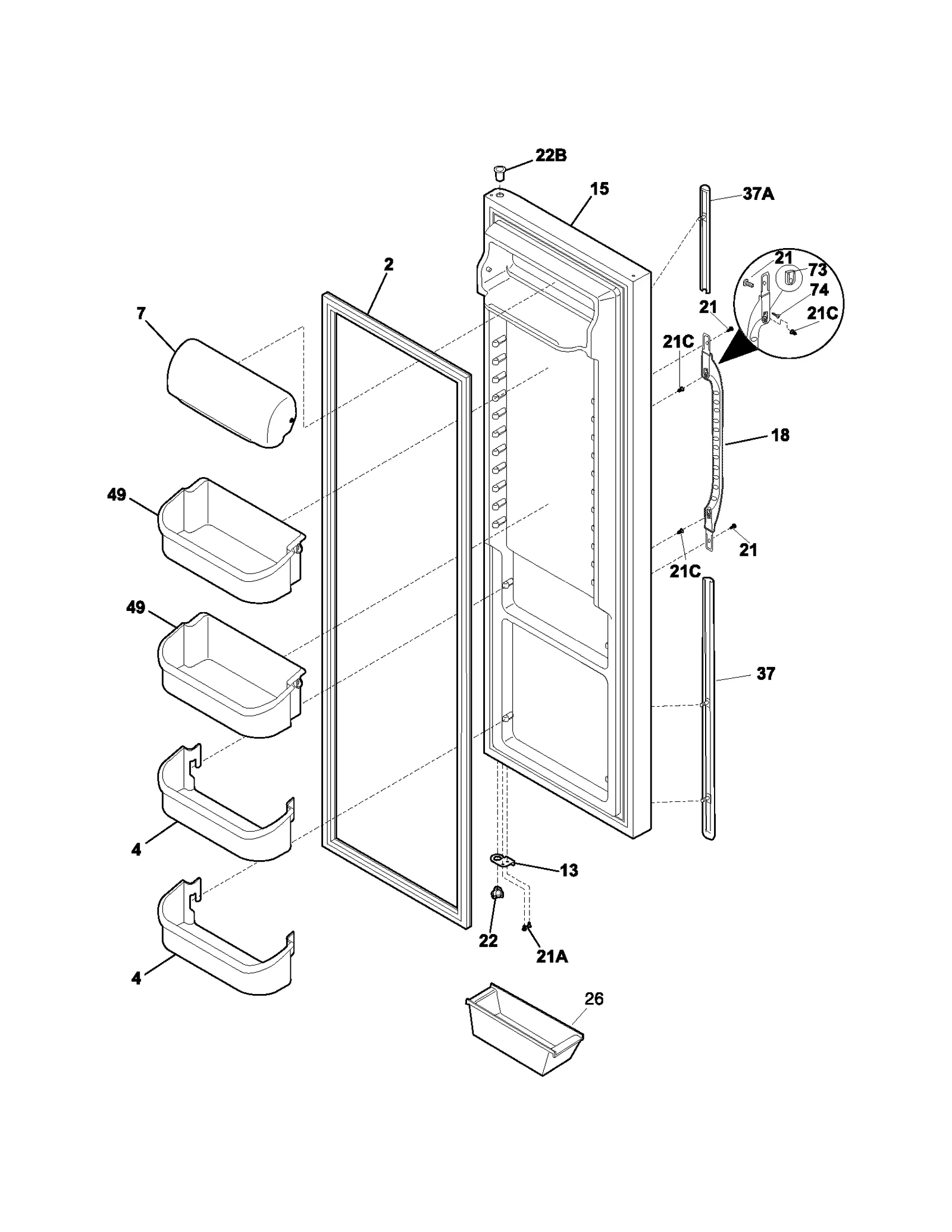 REFRIGERATOR DOOR