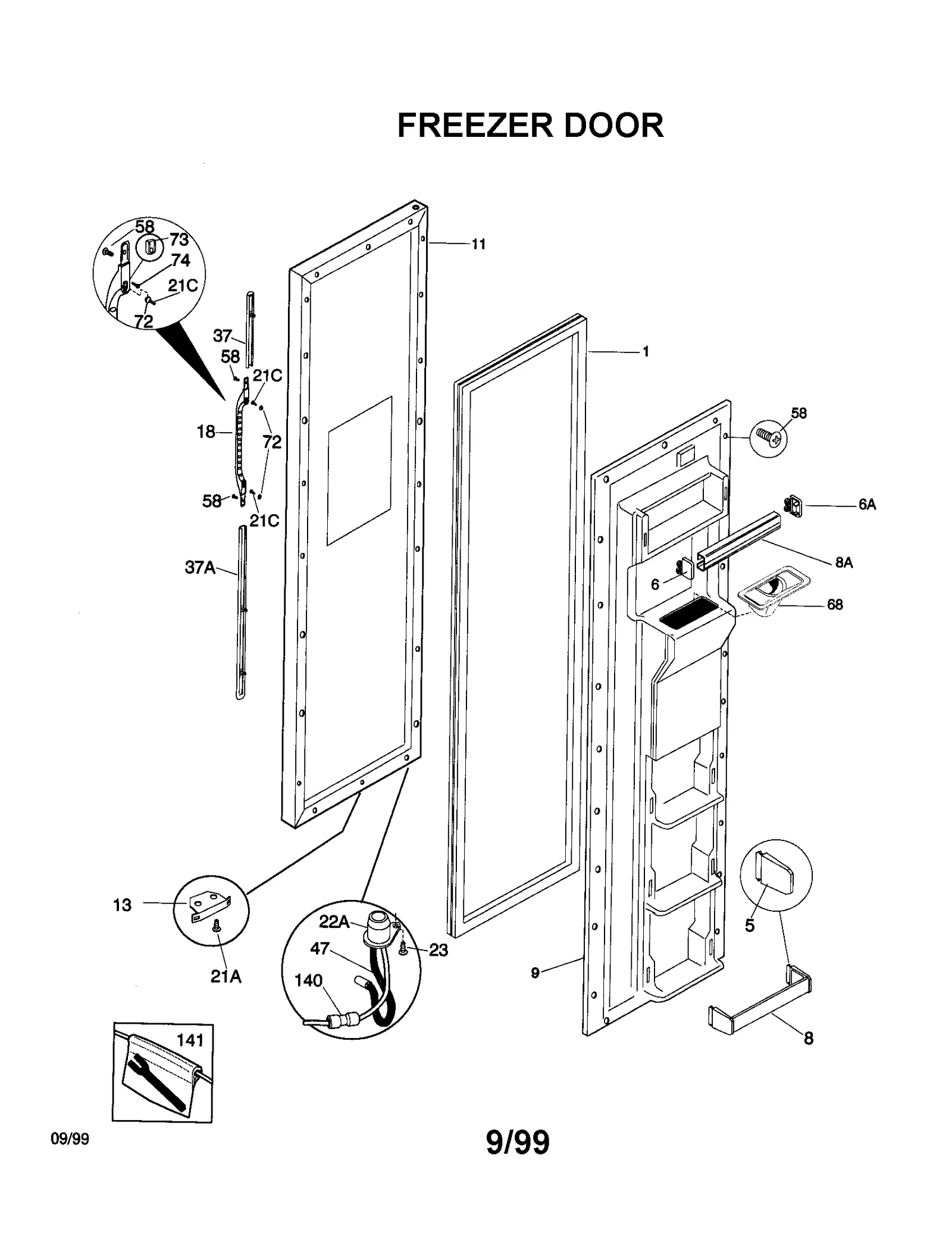 FREEZER DOOR