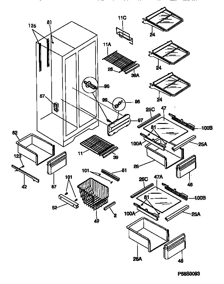 SHELVES AND ACCESSORIES