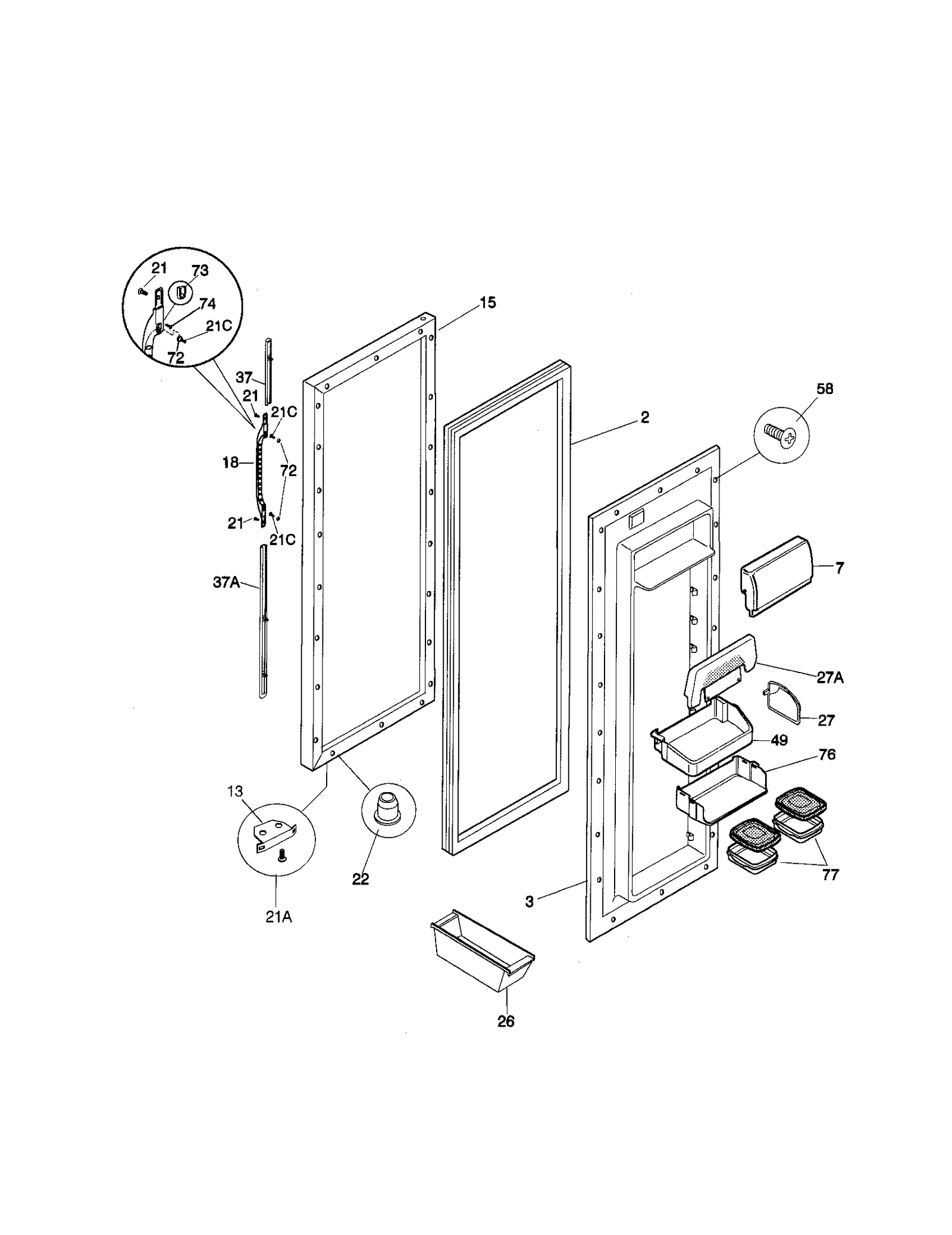 REFRIGERATOR DOOR