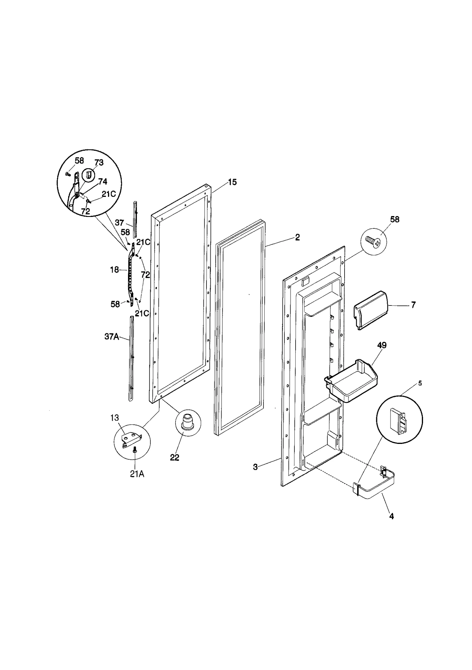 REFRIGERATOR DOOR