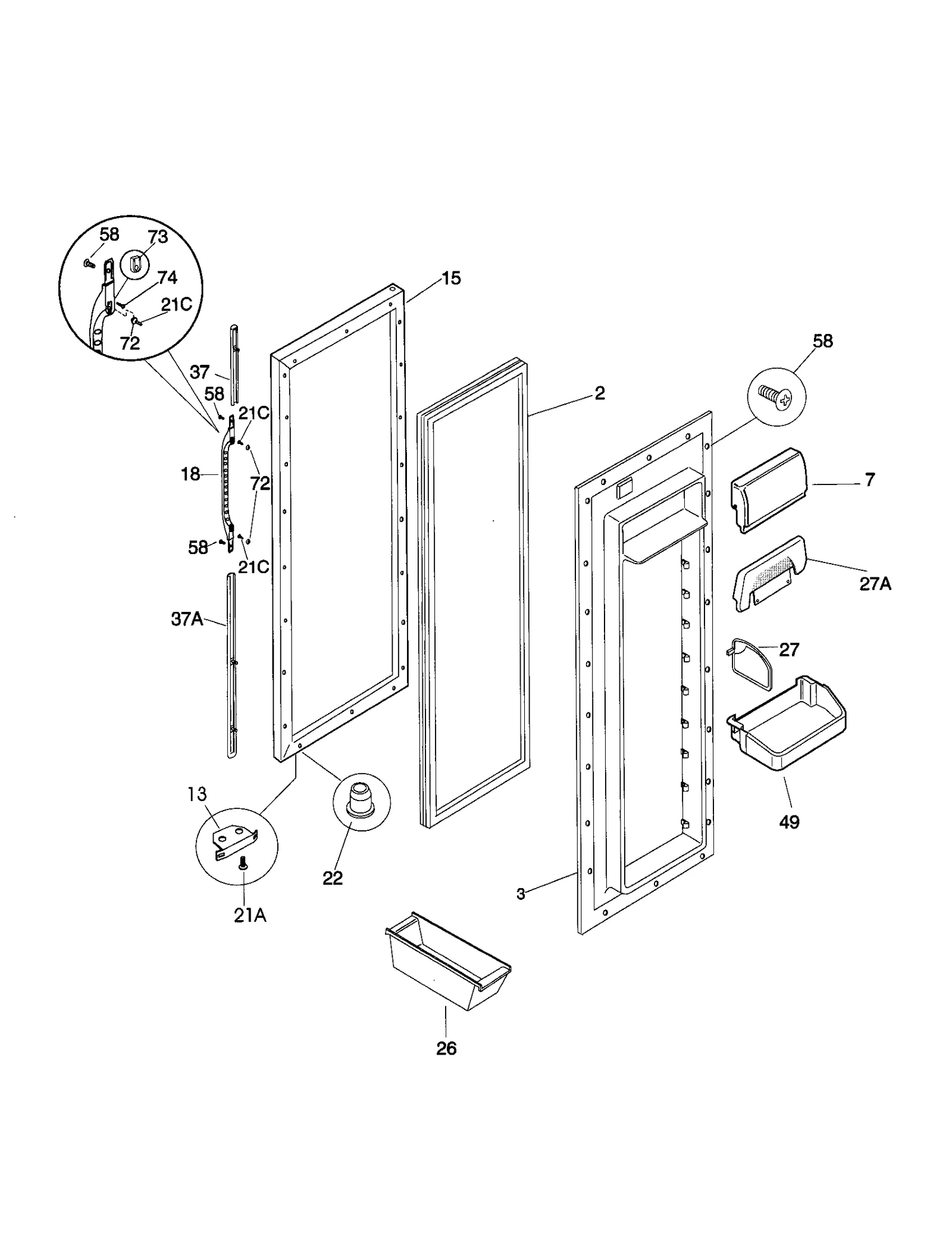 REFRIGERATOR DOOR