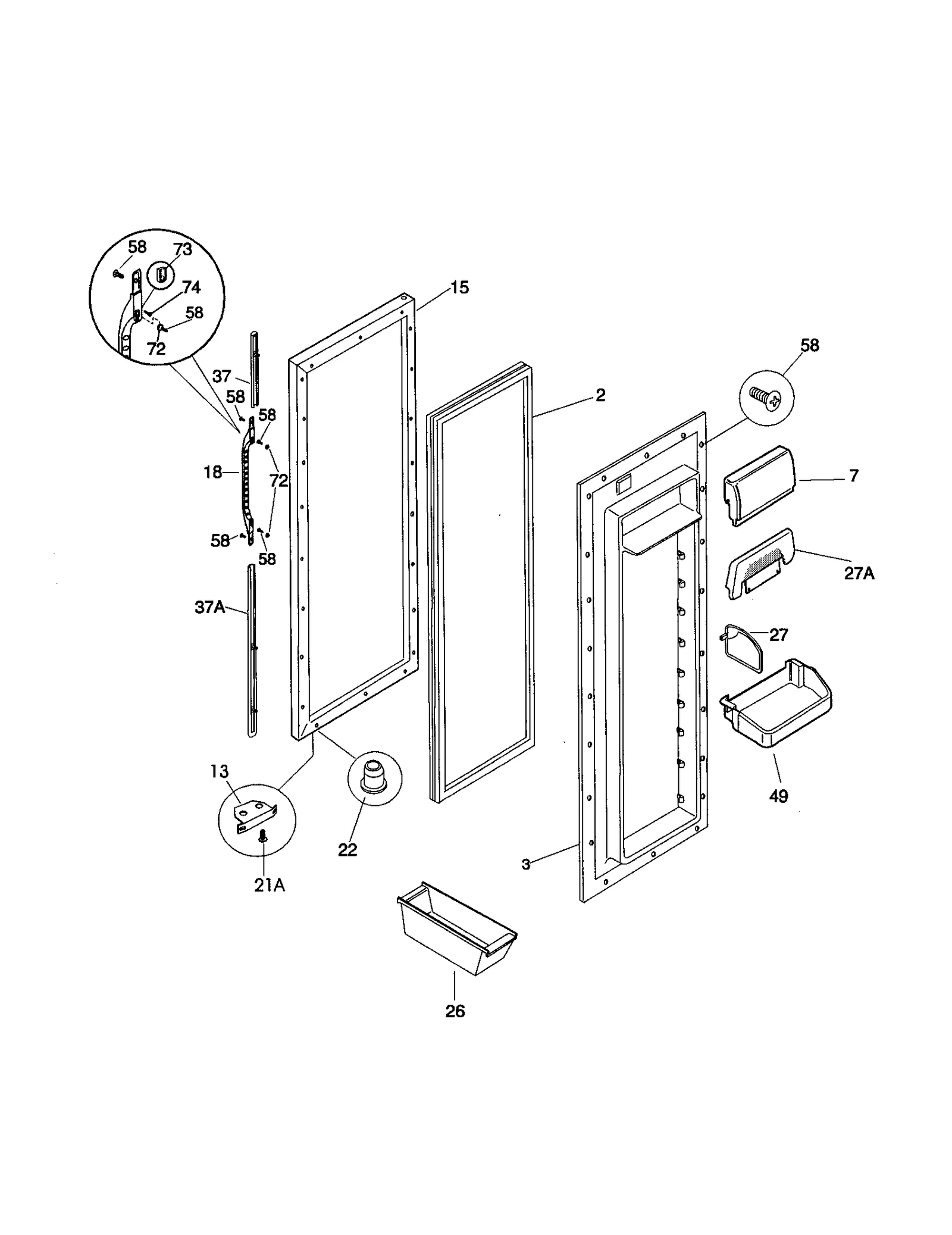 REFRIGERATOR DOOR