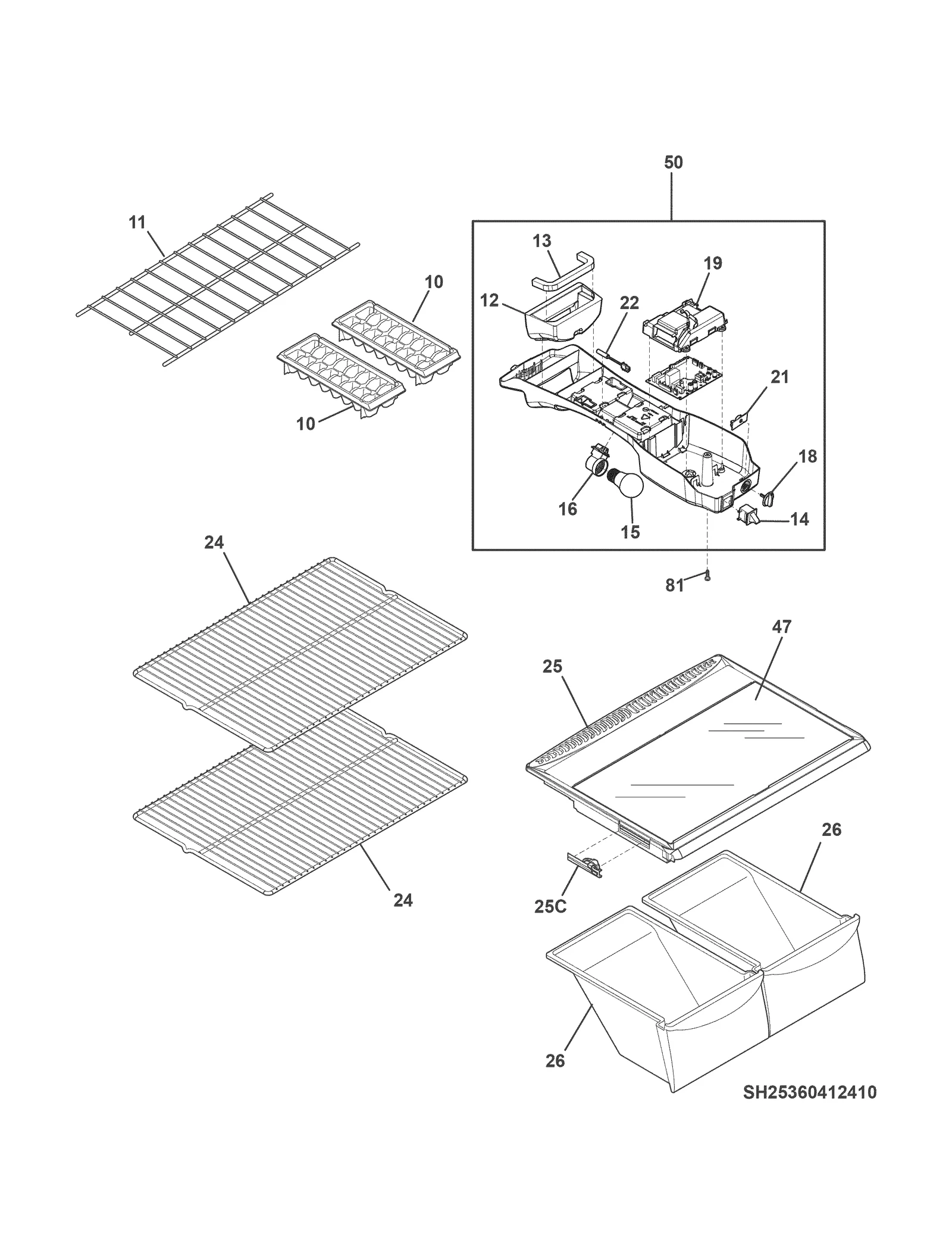 SHELVES