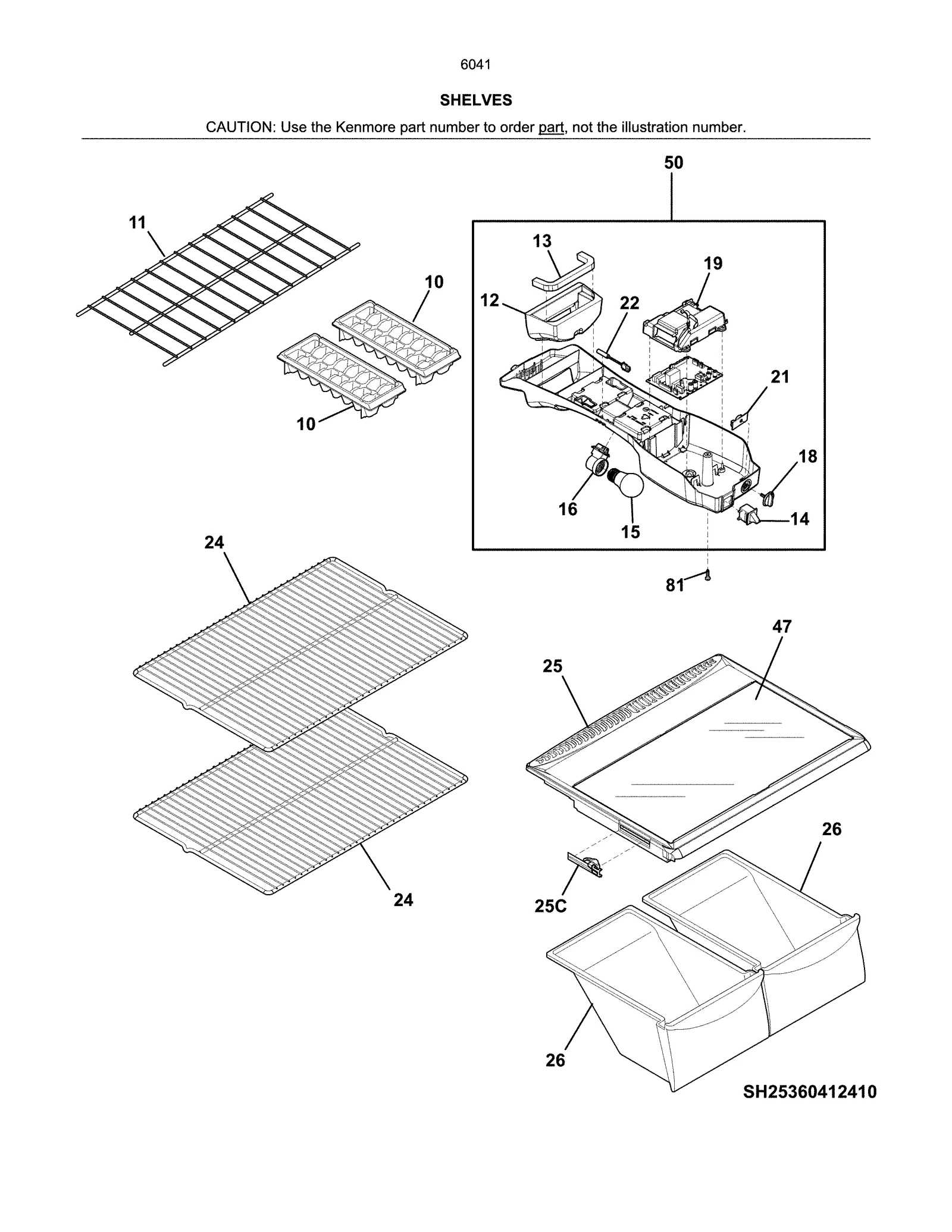 SHELVES