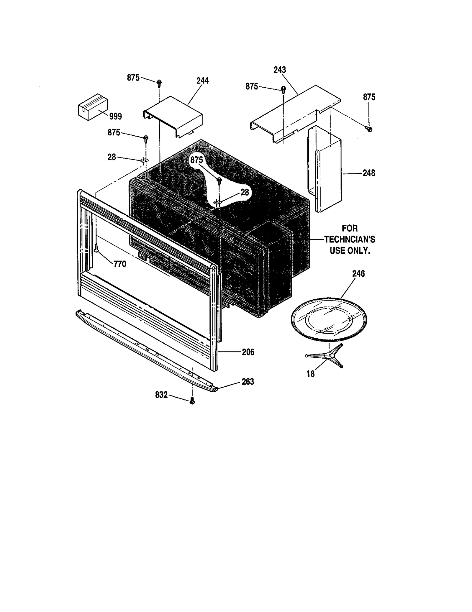 MICROWAVE ENCLOSURE SECTION