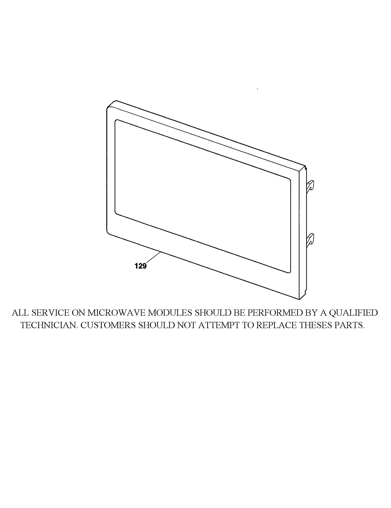 MICROWAVE DOOR