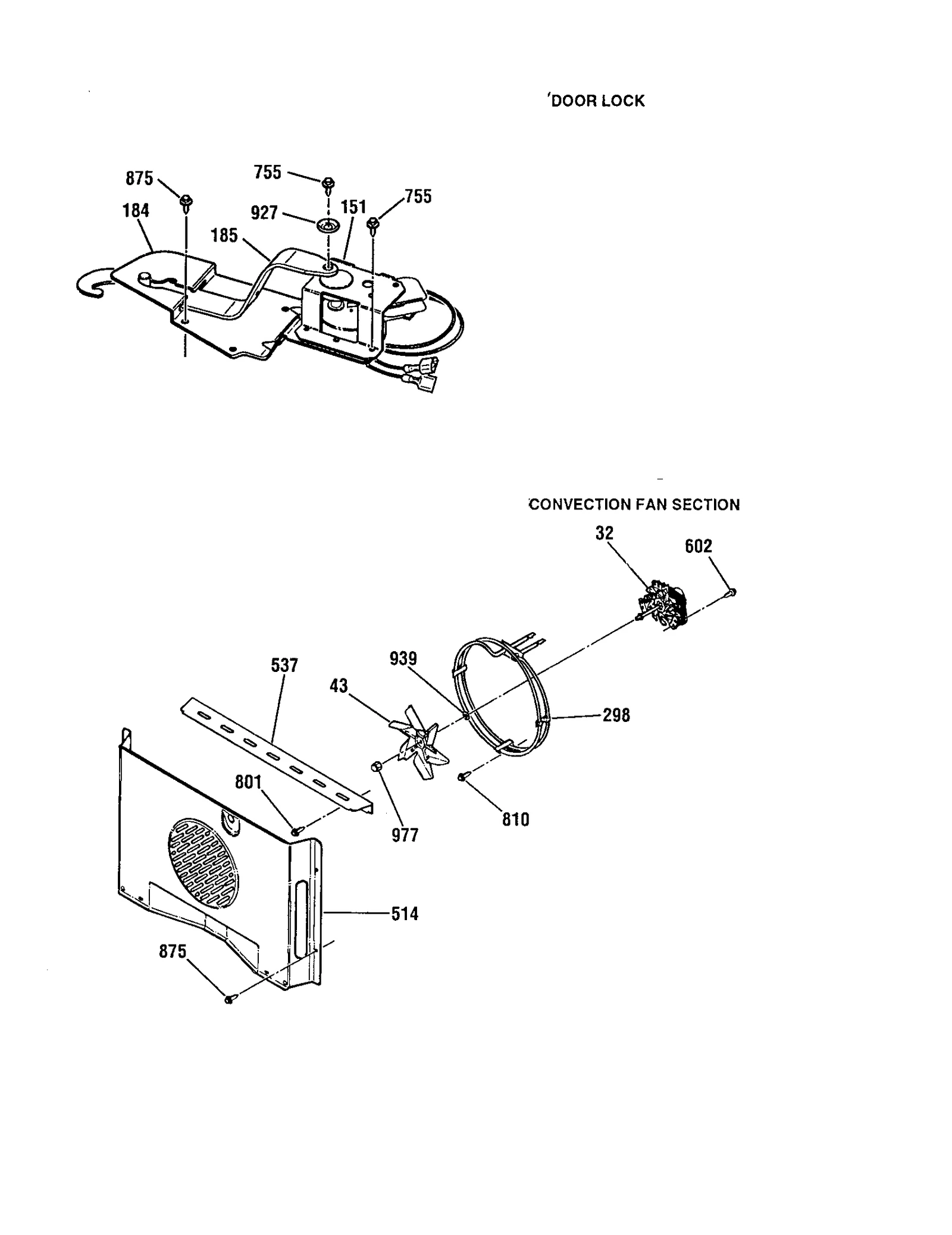 DOOR LOCK AND CONVECTION FAN