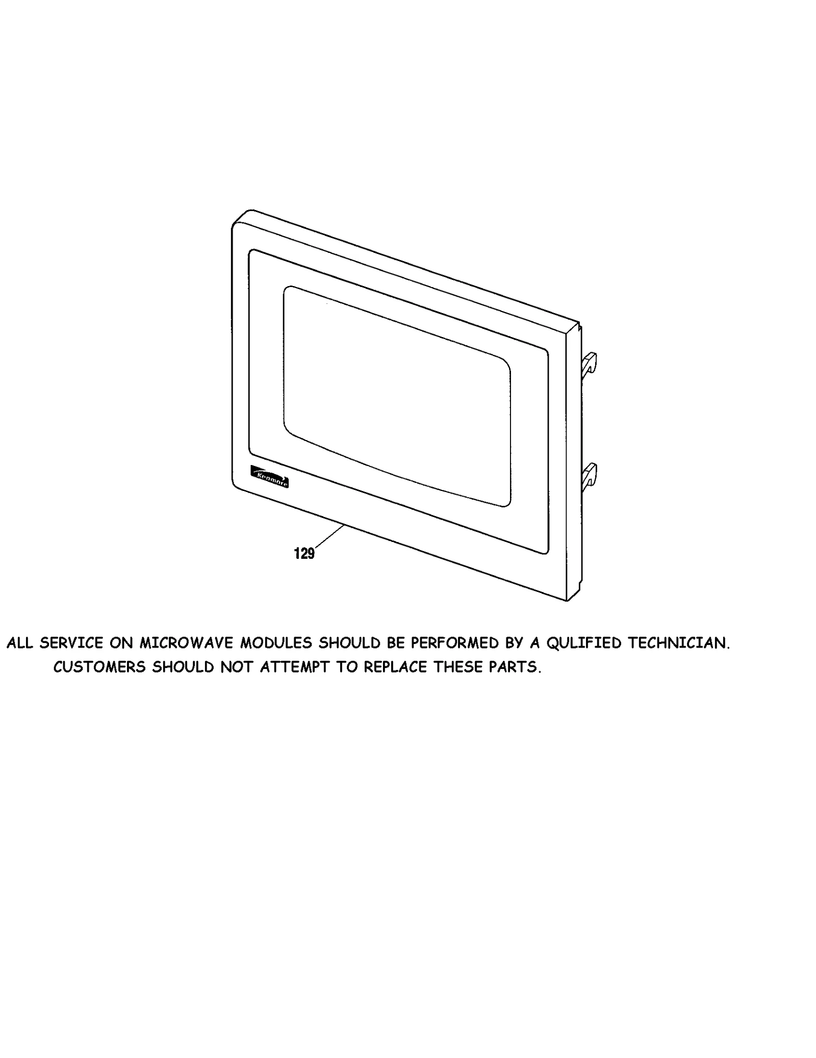 MICROWAVE DOOR