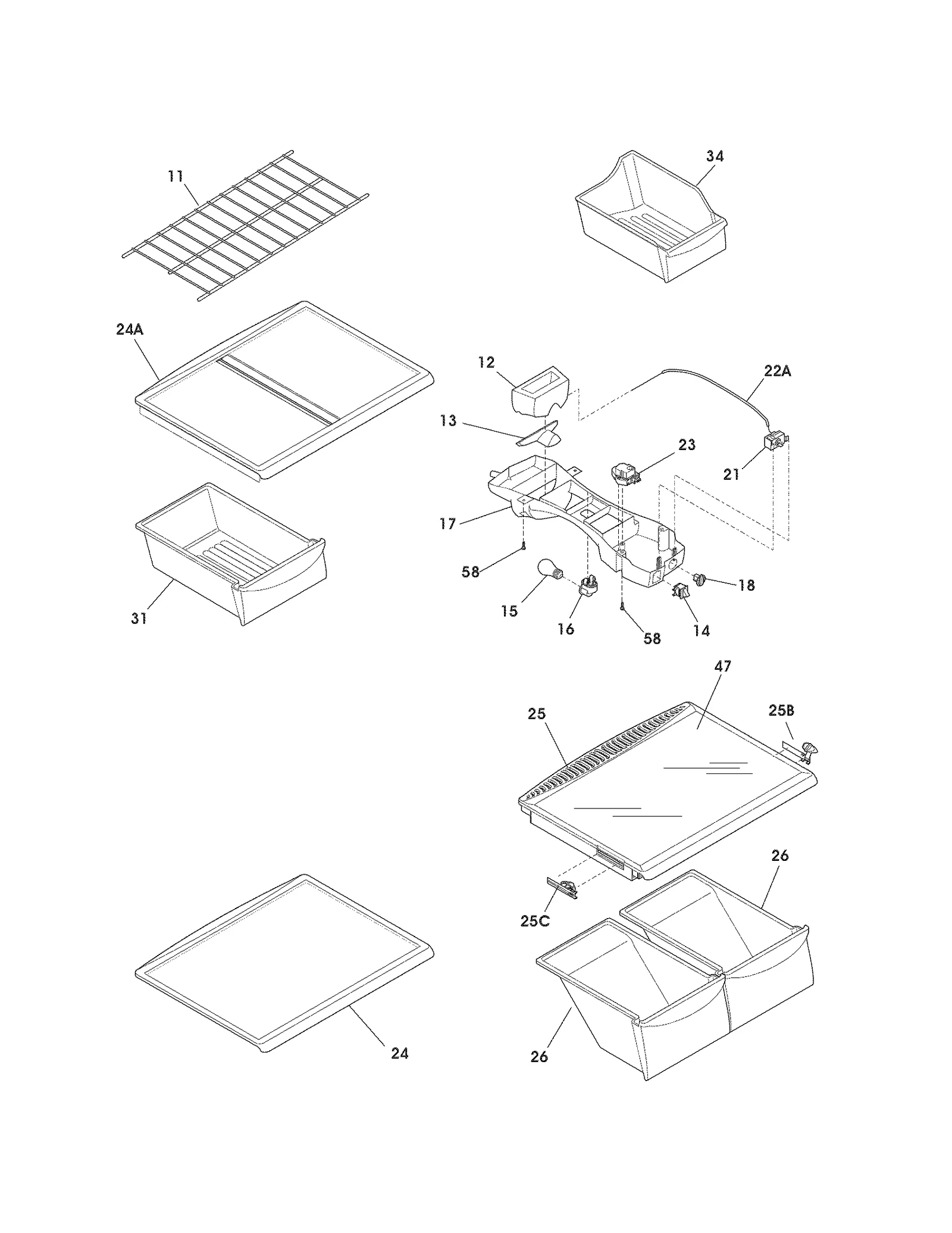SHELVES
