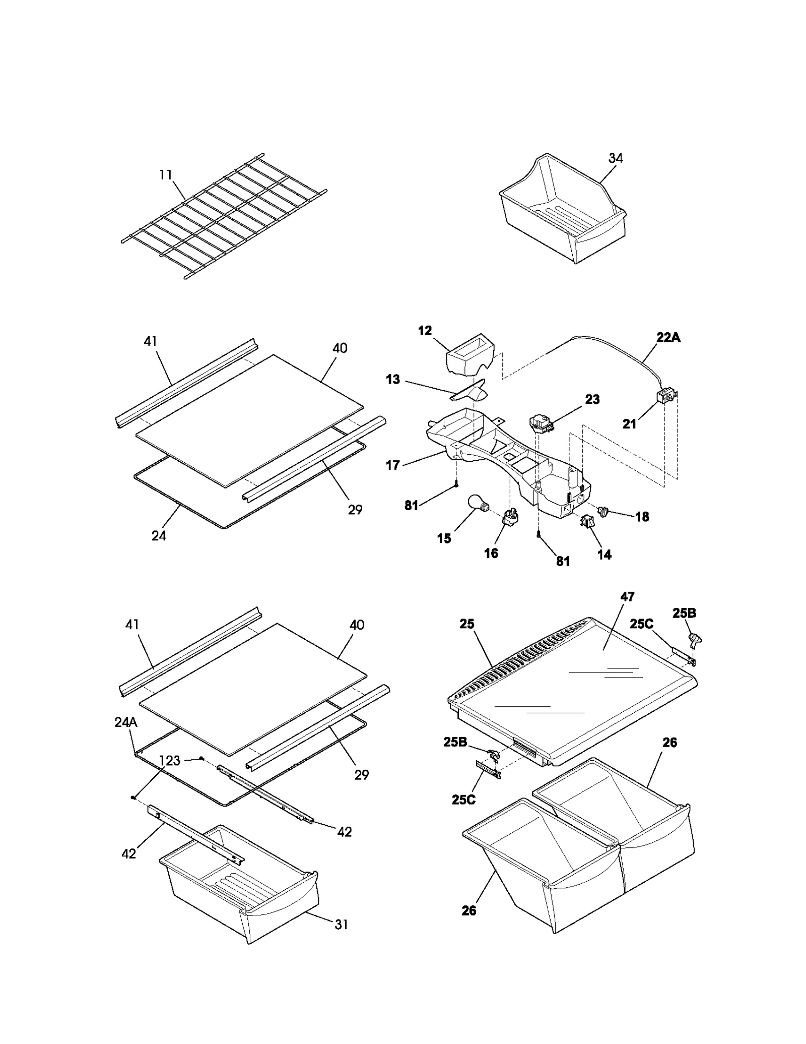 SHELVES