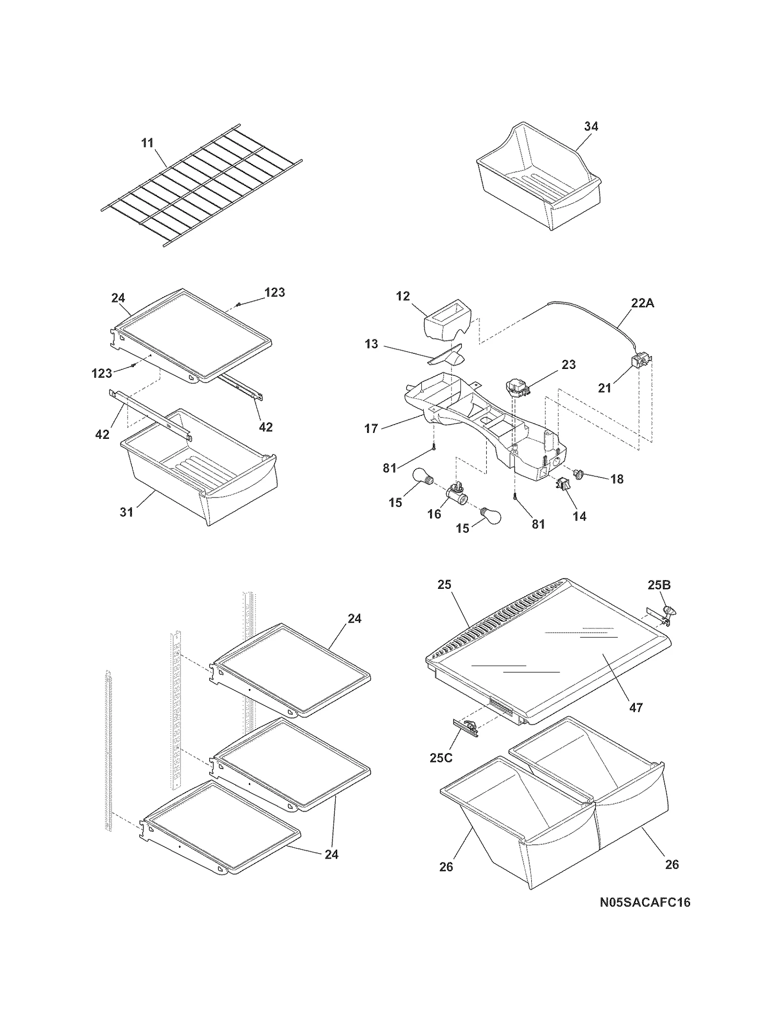 SHELVES