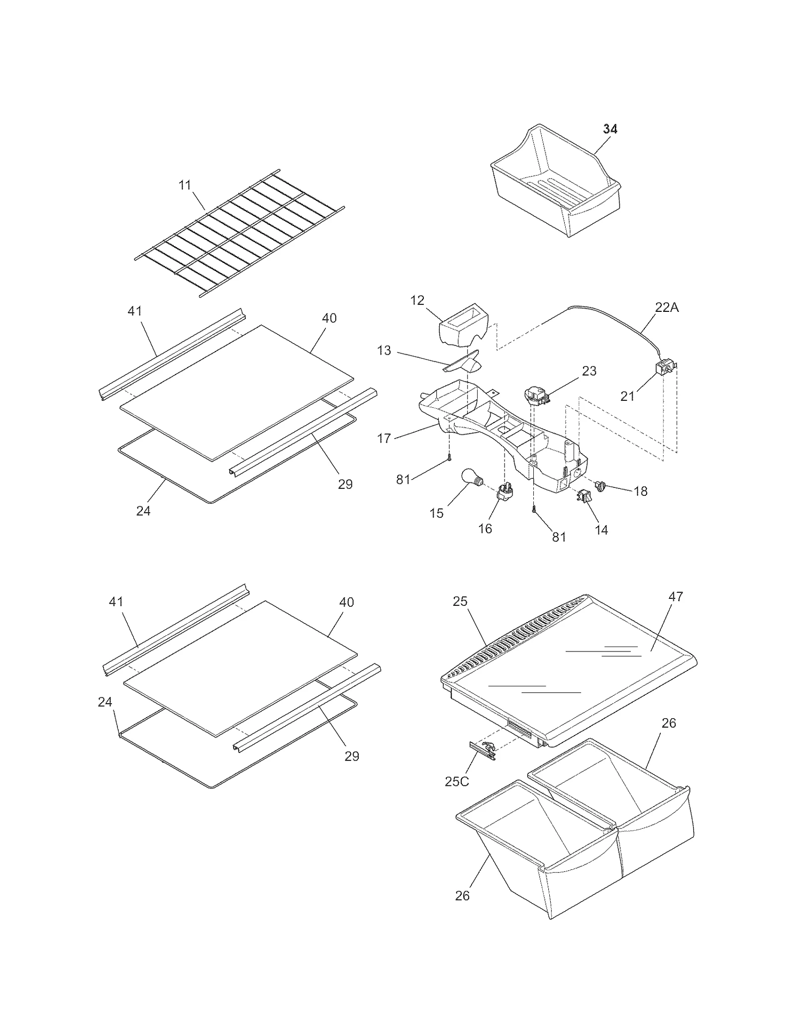 SHELVES