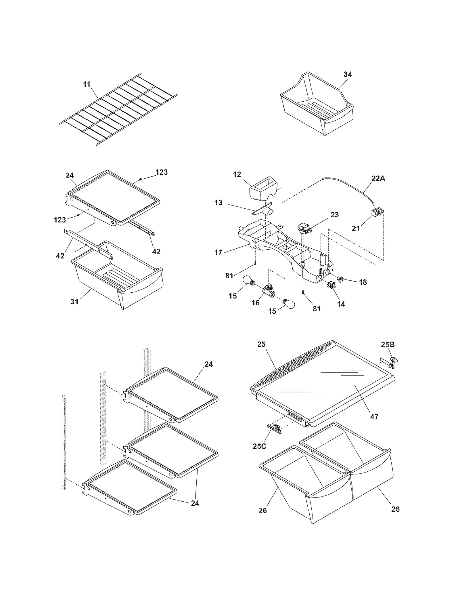 SHELVES