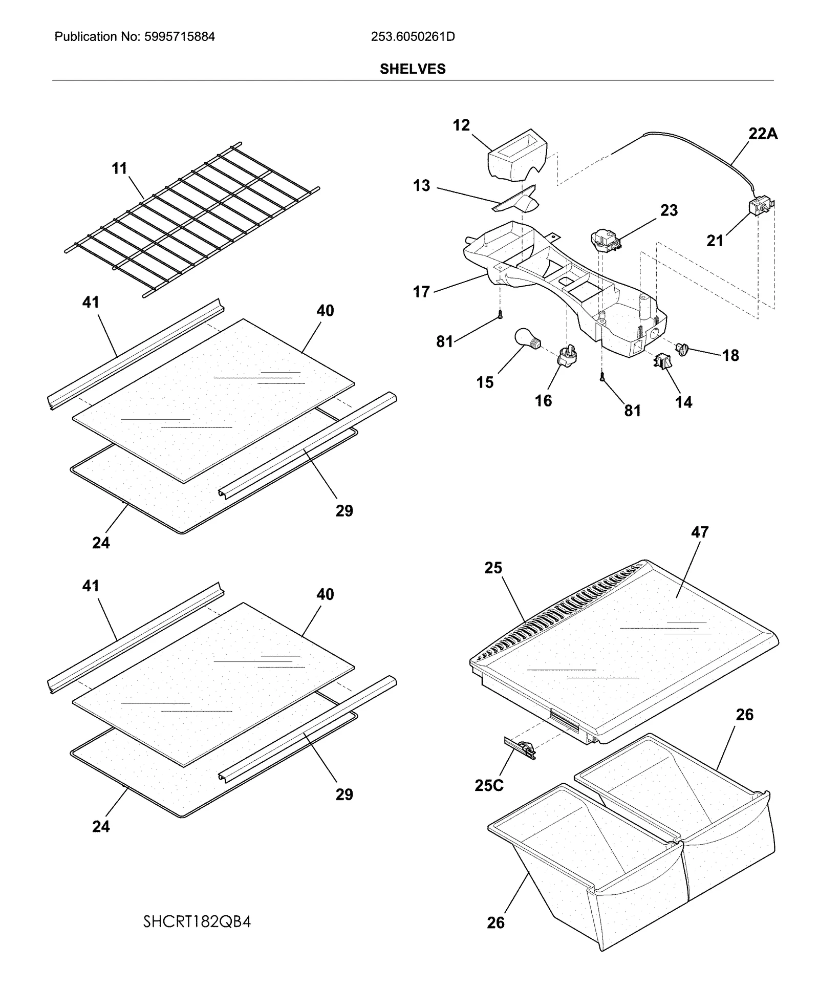 SHELVES