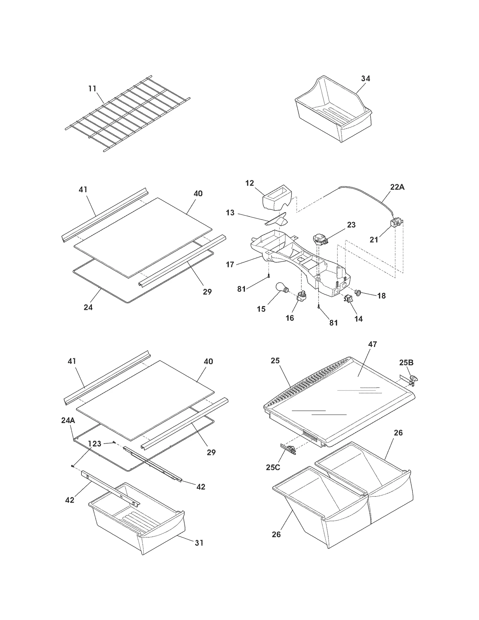 SHELVES