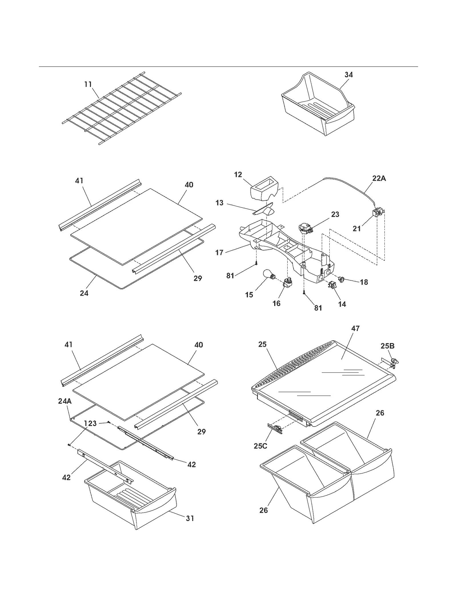 SHELVES