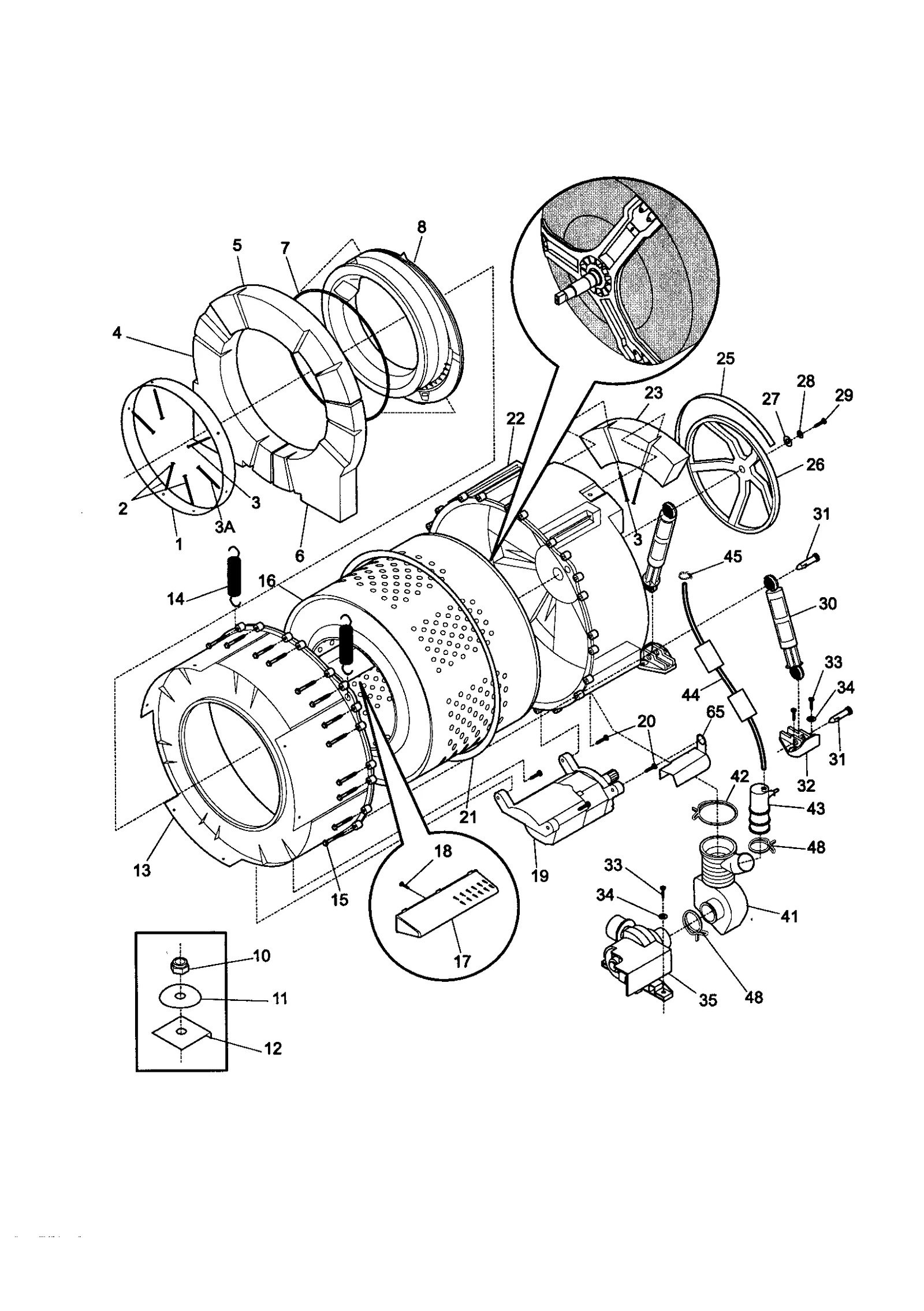 TUB AND MOTOR