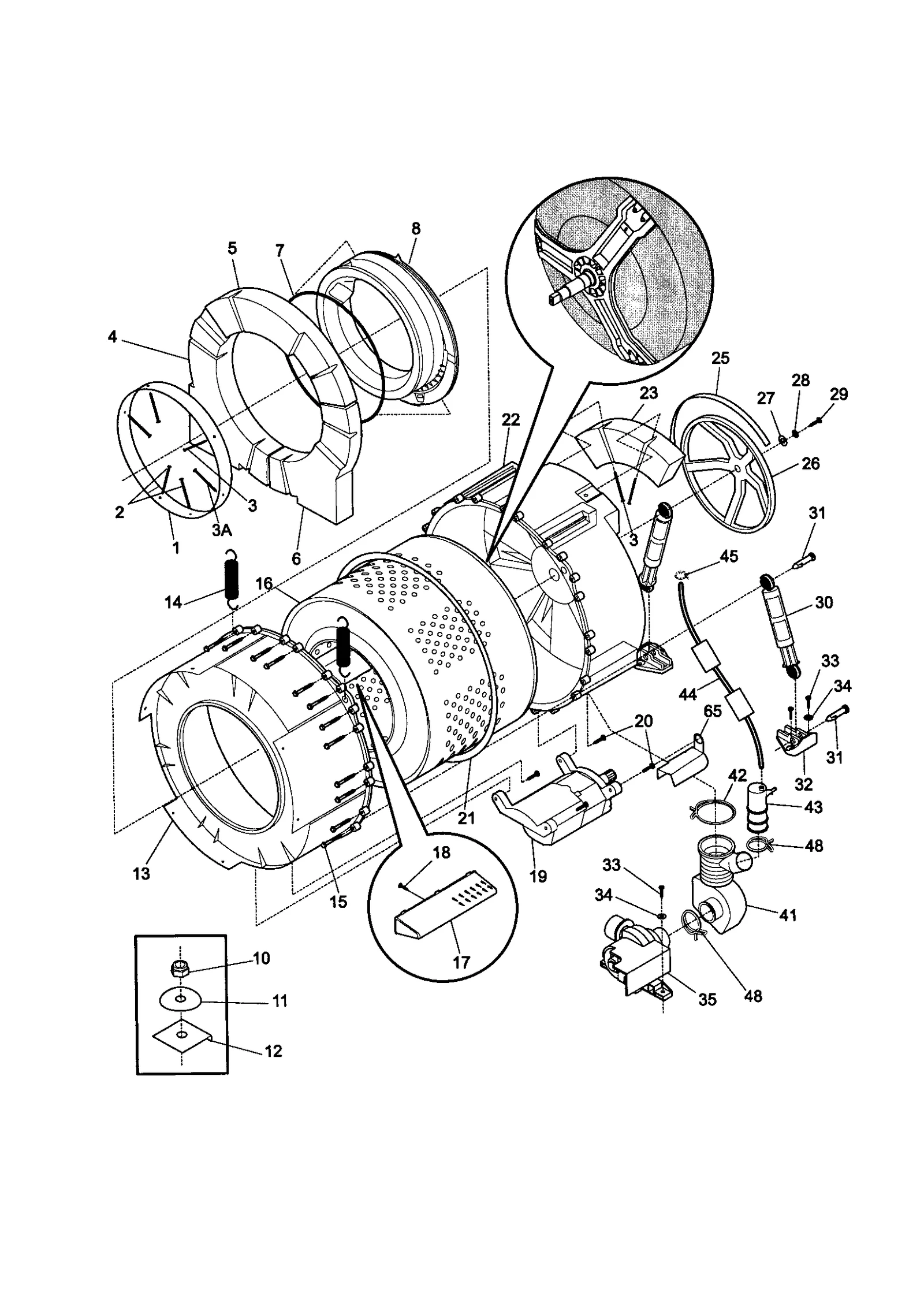 TUB AND MOTOR