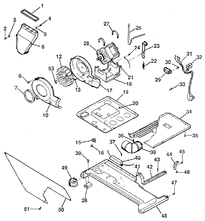 DRYER-MOTOR, BLOWER, BELT