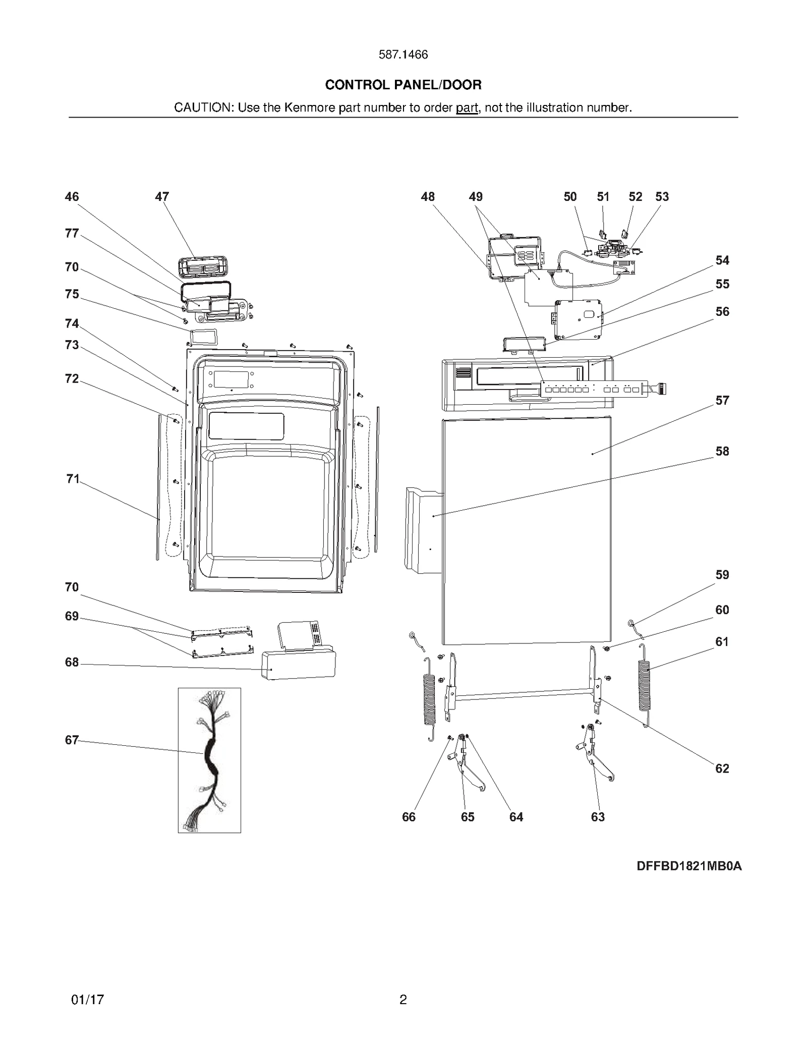 CONTROL PANEL/DOOR