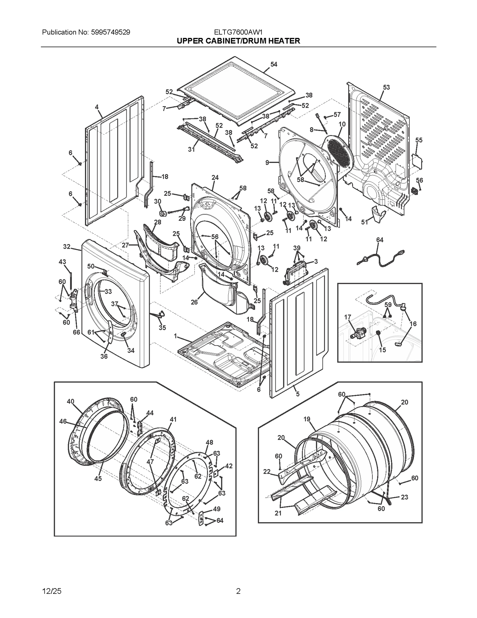 UPPER CABINET/DRUM HEATER