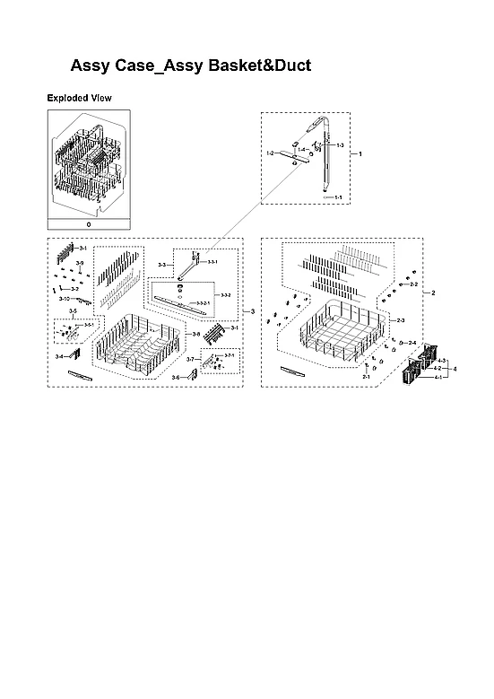 CASE, BASKET, DUCT ASSY