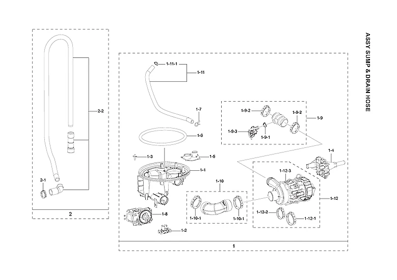 SUMP & DRAIN HOSE ASSY