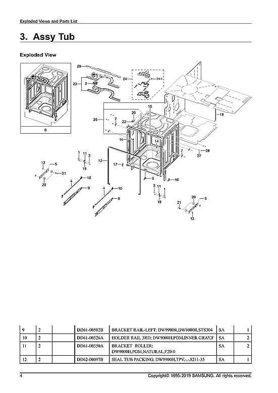 TUB ASSY