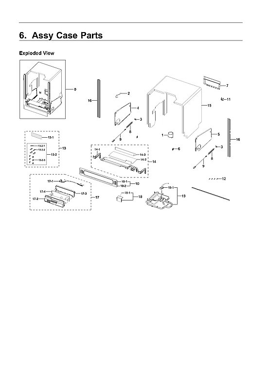 CASE PARTS ASSY